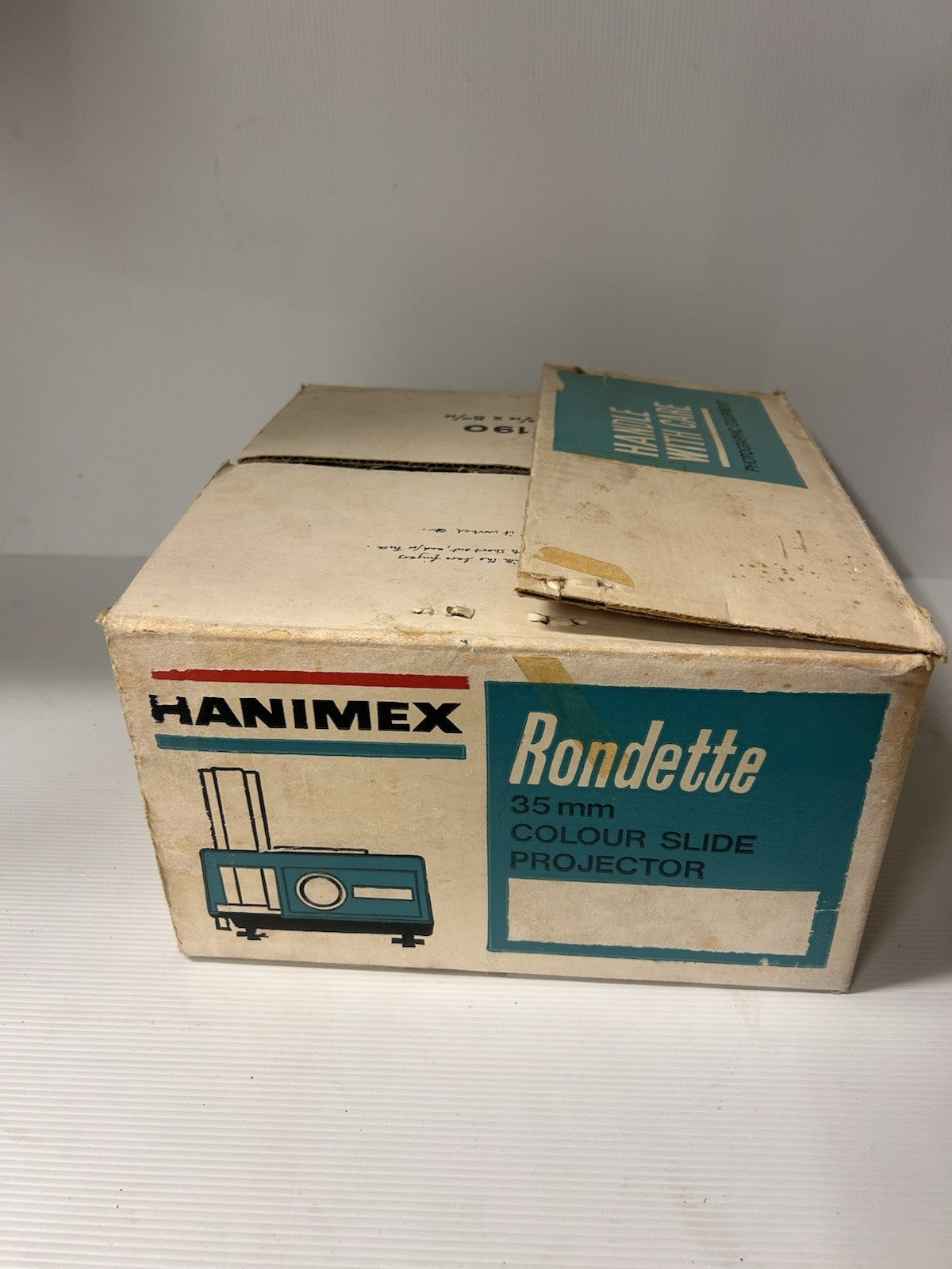 Hanimex Rondette 35mm Colour Slide Projector 1973 Boxed Working w/ Papers