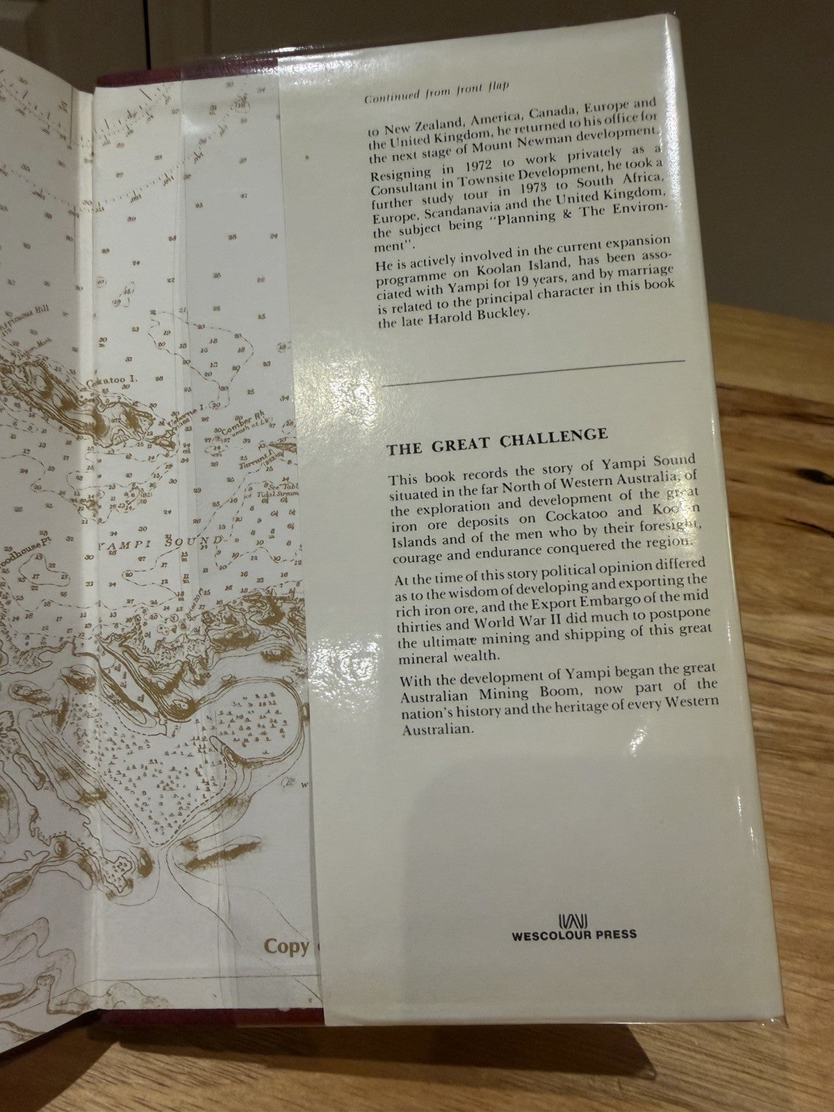 The Great Challenge Saga of Yampi Keith R Smith 1979 HC DJ WA Mining History