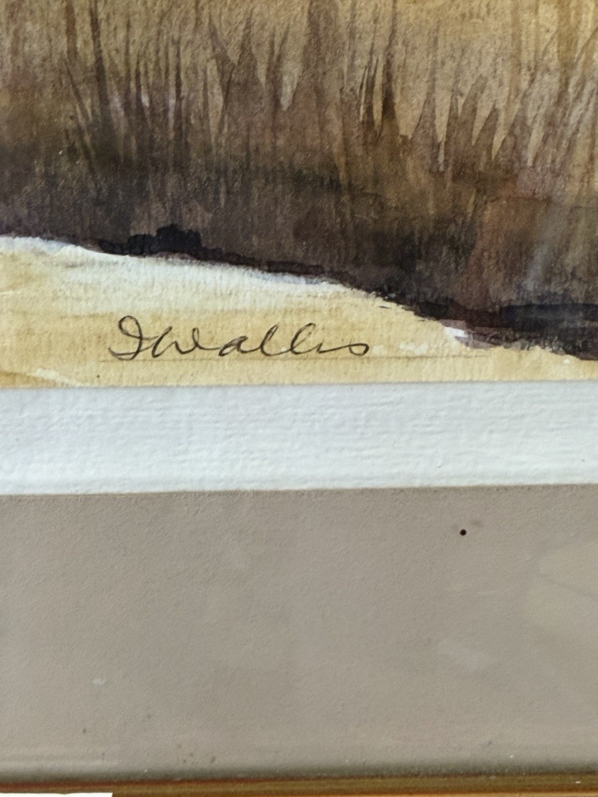 1978 Burrum Heads QLD Watercolour Signed J Wallis Australian Landscape Art