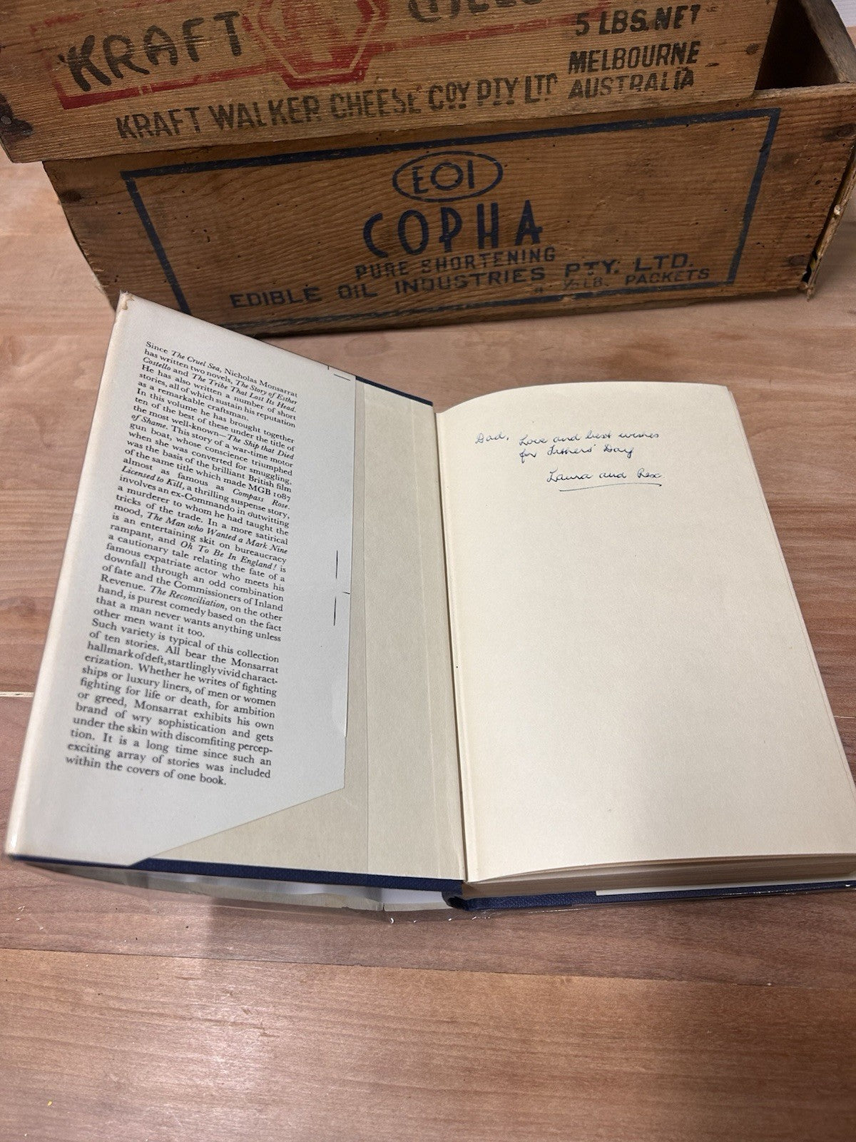 Nicholas Monsarrat The Ship That Died of Shame 1959 1st Ed HC DJ Cassell