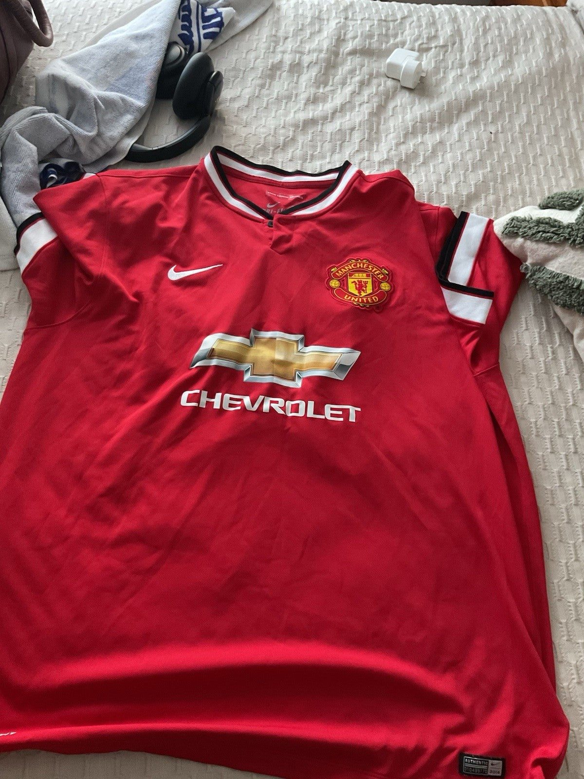 Manchester United Rooney #10 2014 Nike Home Jersey Shirt EPL Football XL