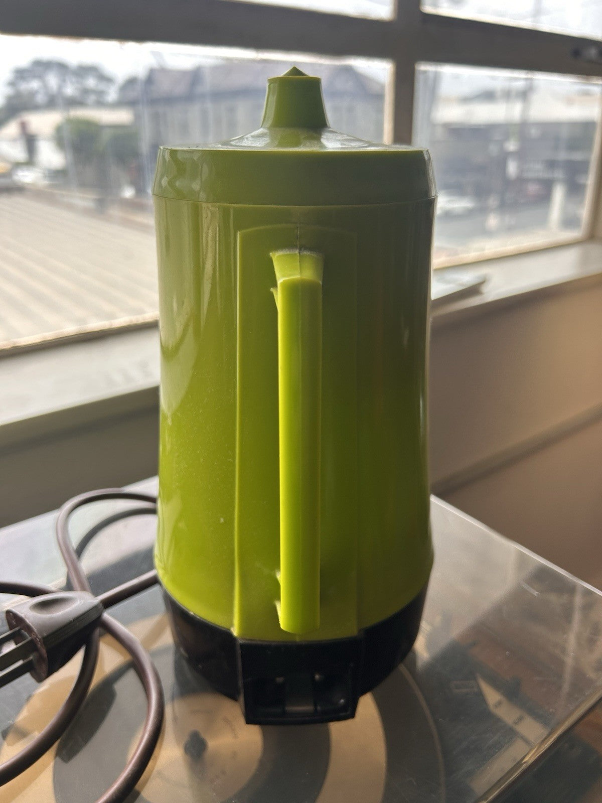 Vintage GE Poly-Brew Electric Coffee Percolator Avocado Green Mid Century