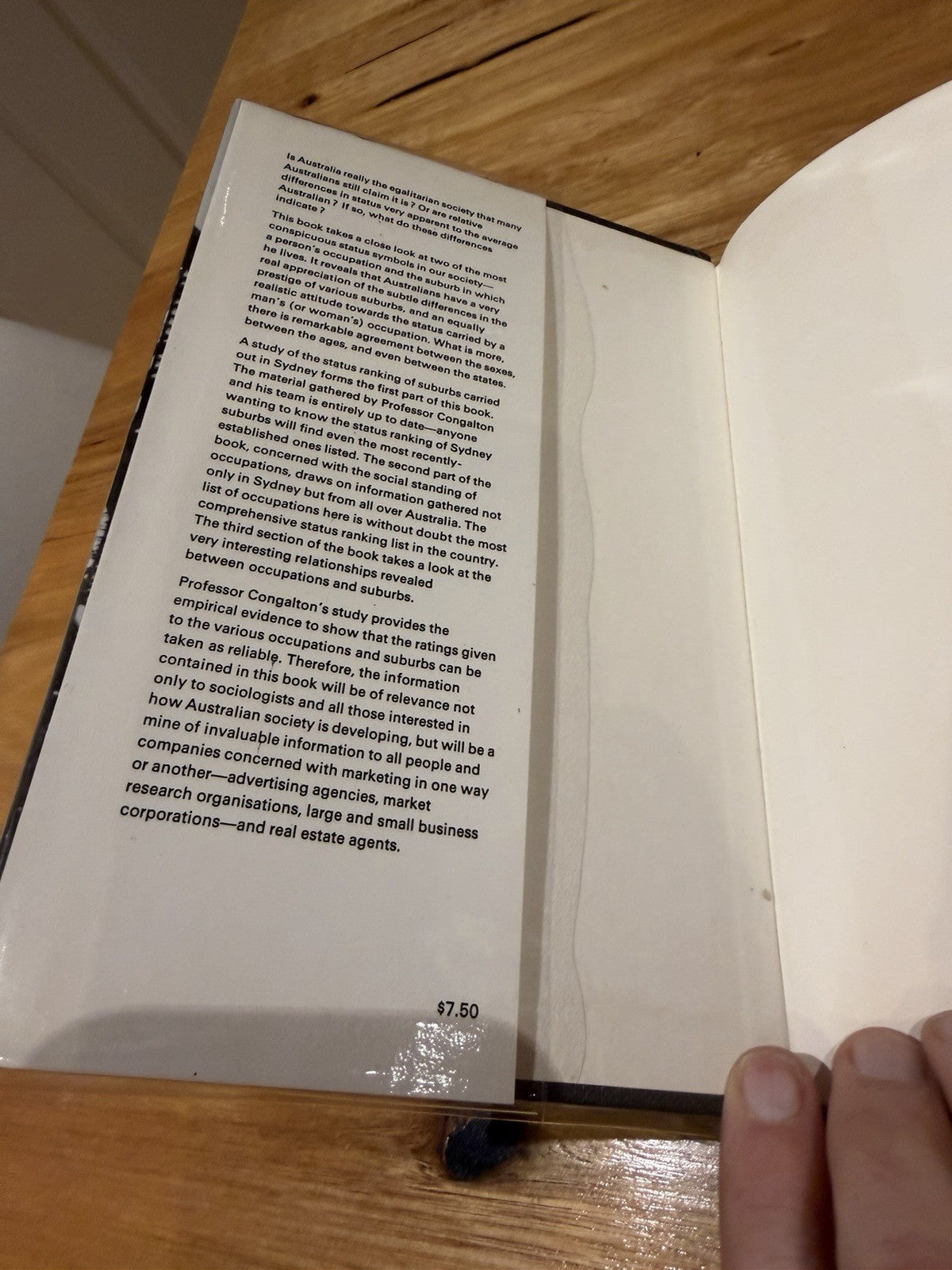 Status & Prestige in Australia A.A. Congalton 1969 1st Ed Sociology Hardcover DJ
