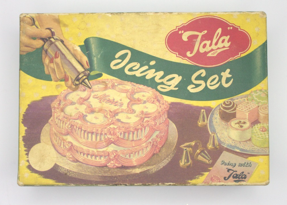 Tala Icing Set with Original Box & Instruction Leaflet – c.1940s–50s
