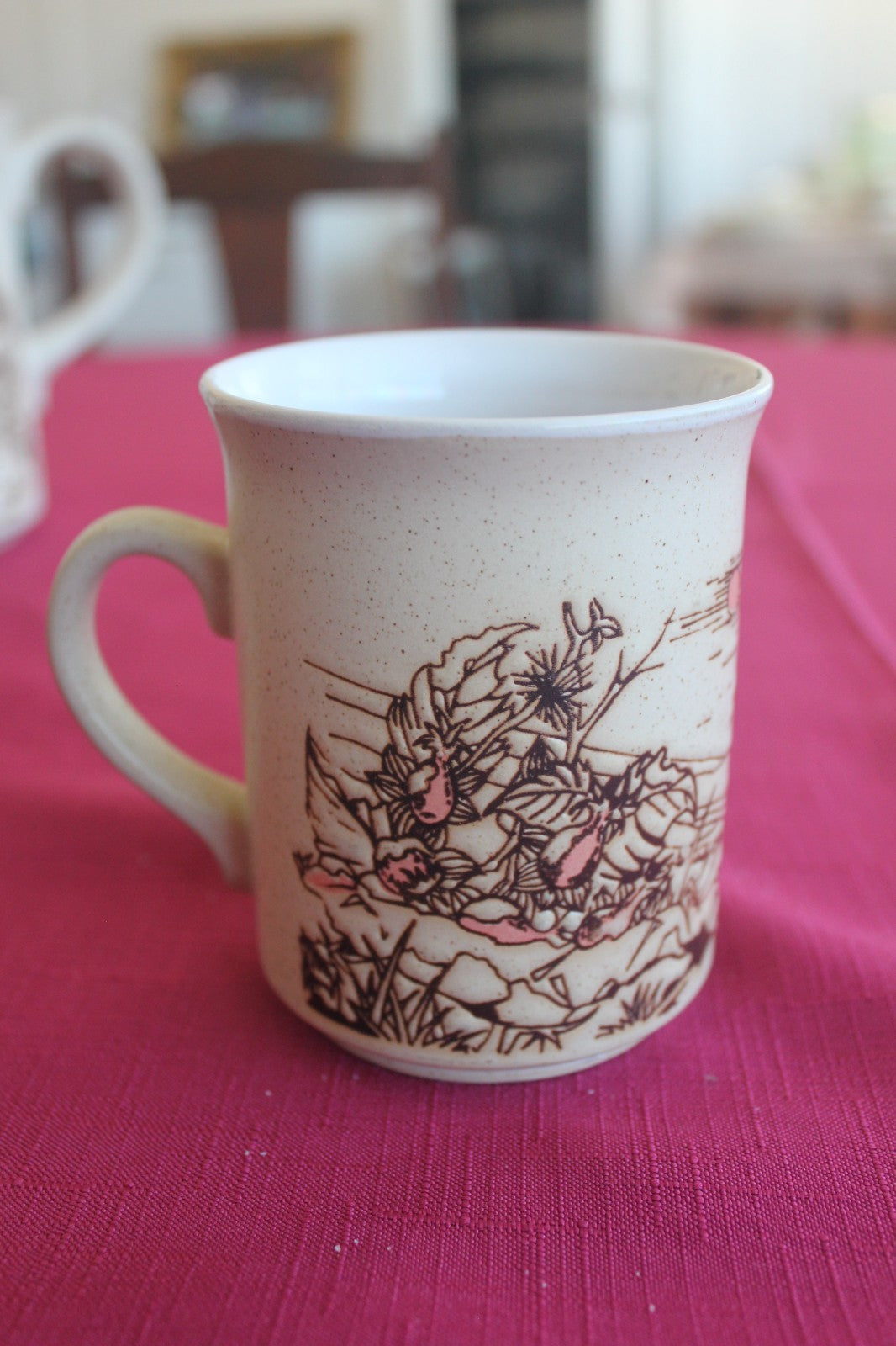 Vintage Ashdale Pottery England Robin Tea Set – Teapot + 4 Mugs – c1981