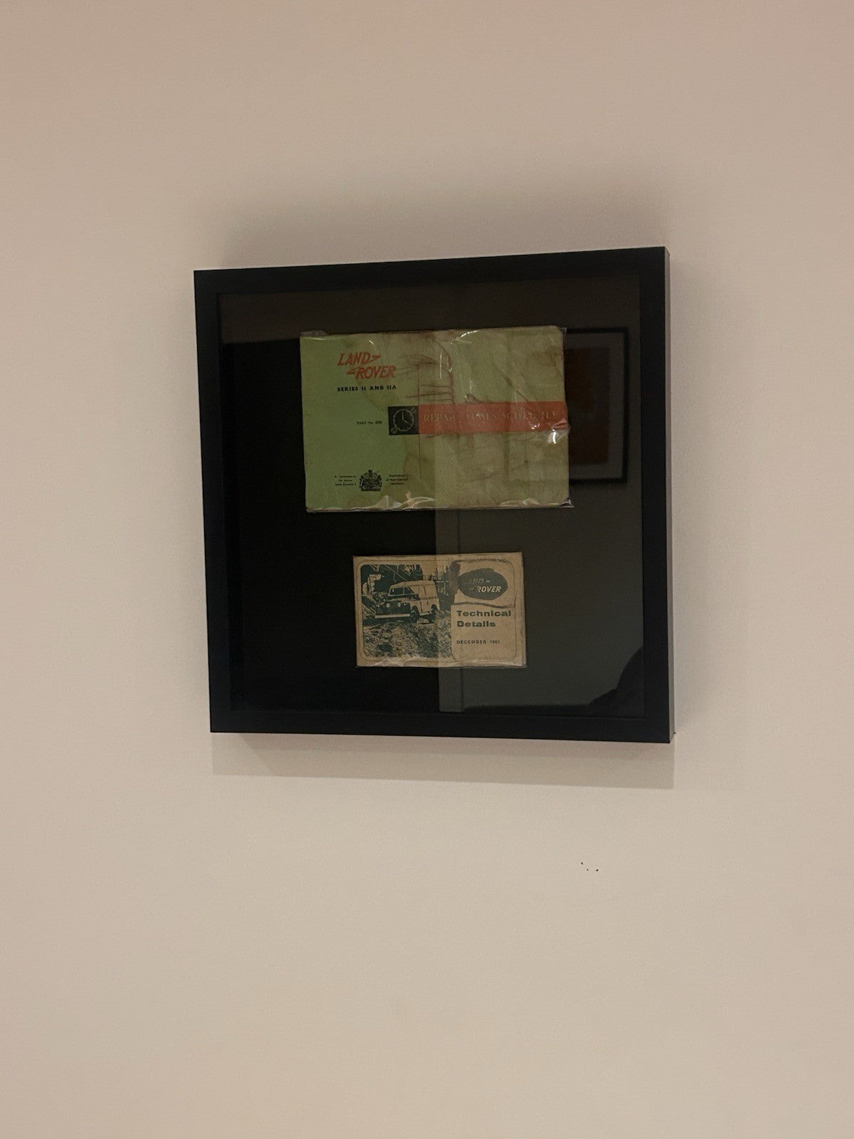 Land Rover Series II/IIA Framed Original Manuals Set – 1960s Workshop & Tech