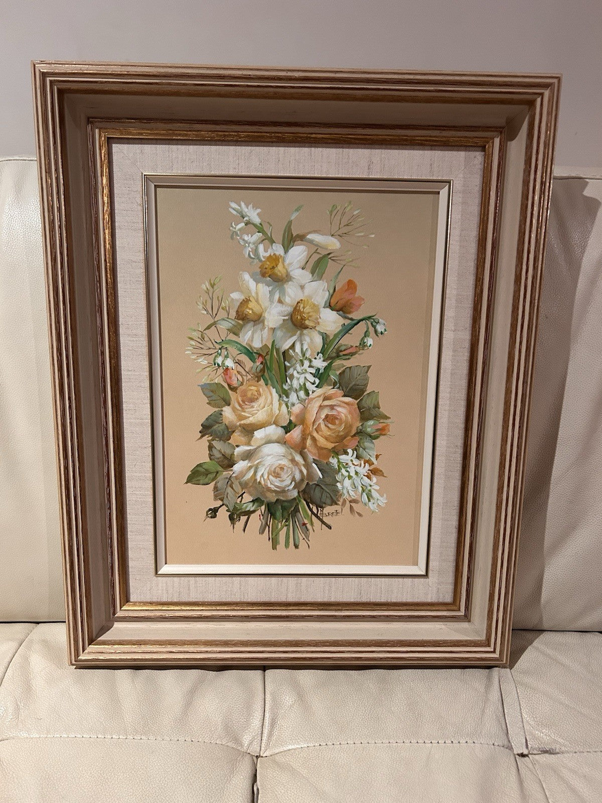 Nan Bretel “A Touch of Spring” Floral Oil 40x52cm Framed Portarlington