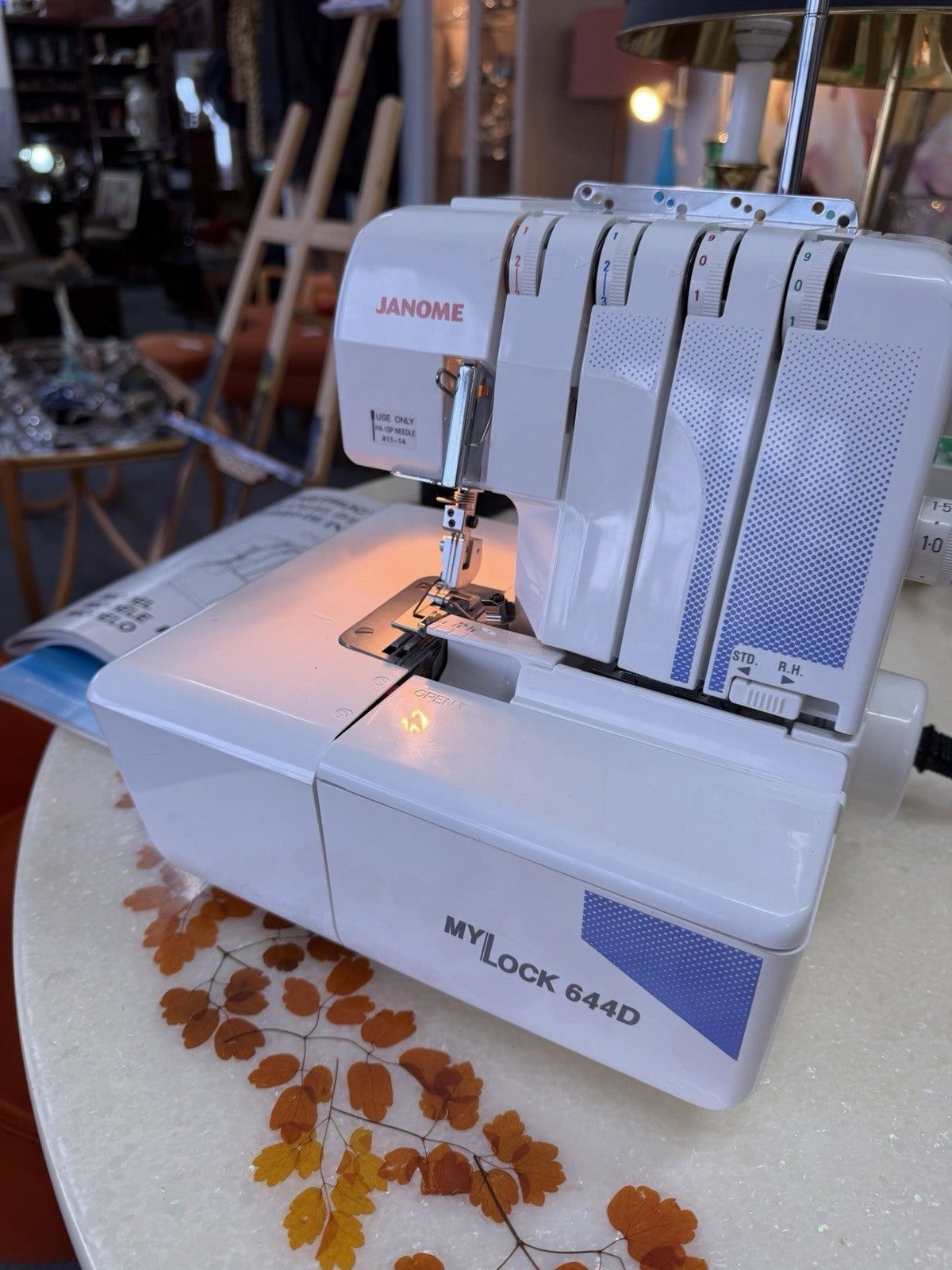 Janome MyLock 644D 4 Thread Overlocker Sewing Machine Bag Manuals Accessories