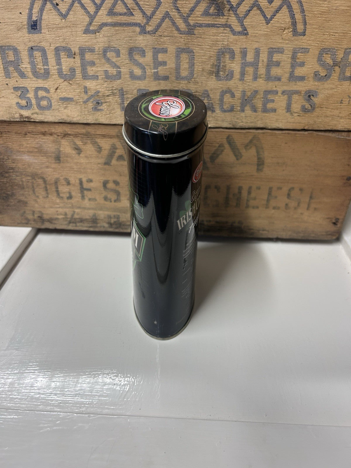 Gran’s Irish Cream Fudge Tin 275g Empty Vintage 2005 Black Green Collectible