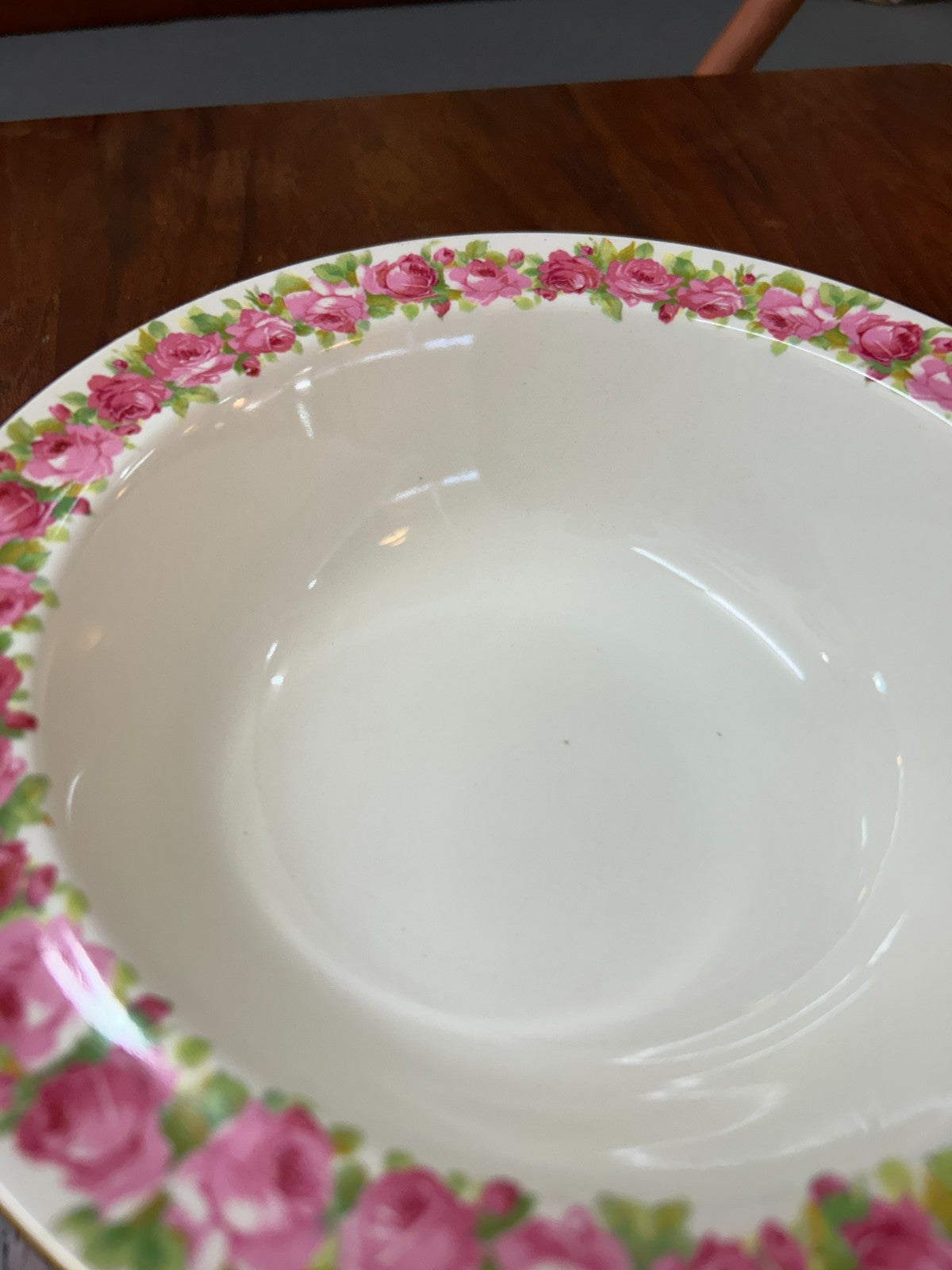 Vintage Royal Doulton Rose Garland Bowl Set 1 Large + 6 Small Bowls D5533