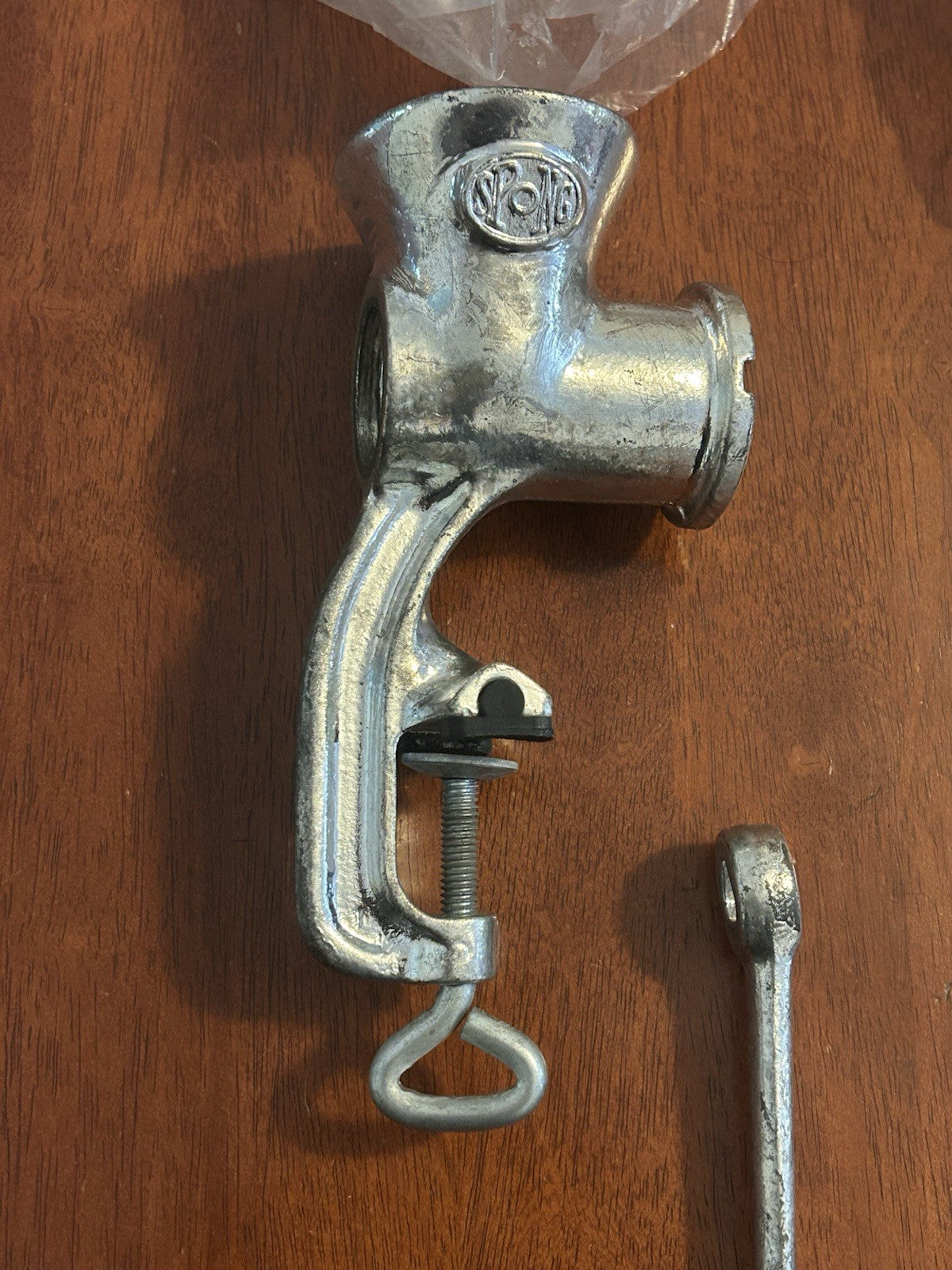 Spong National No.20 Mincer Made in England Boxed Vintage Kitchen Tool