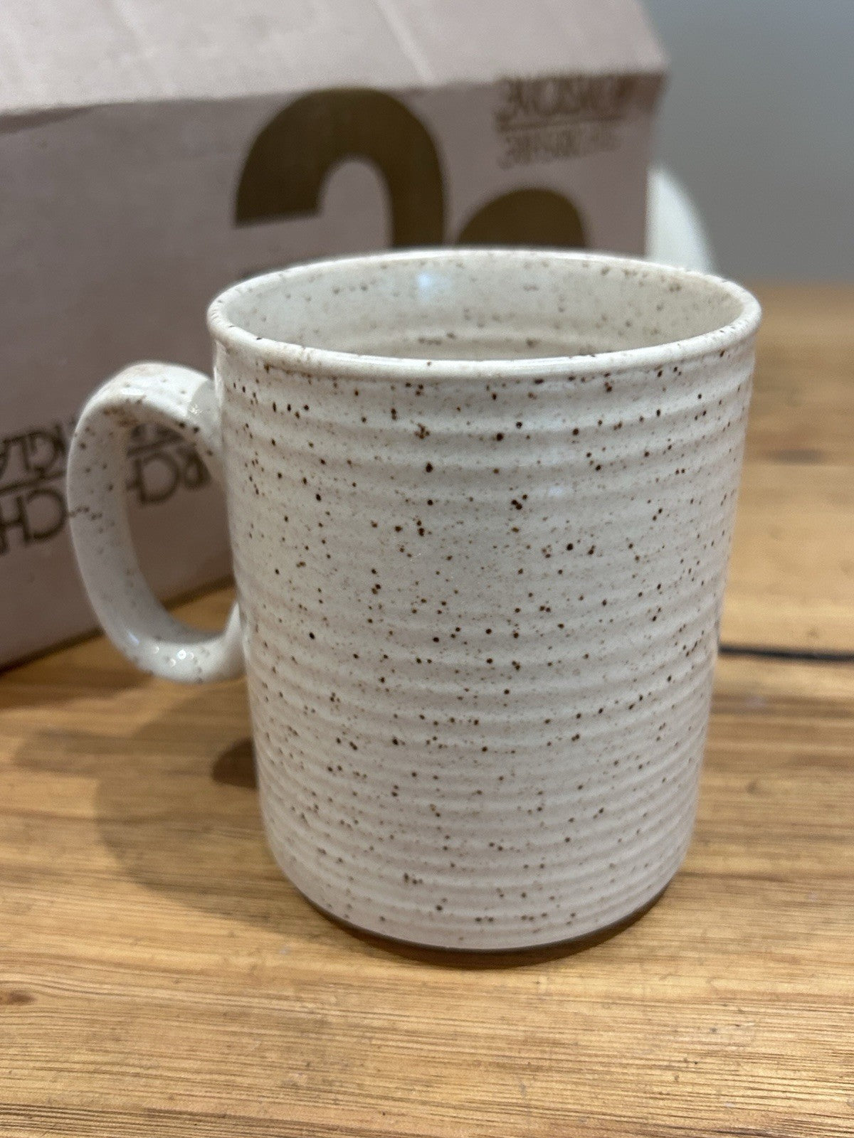 Vintage 1970s Churchill Homespun Stonecast Mugs – Set of 6 in Original Box