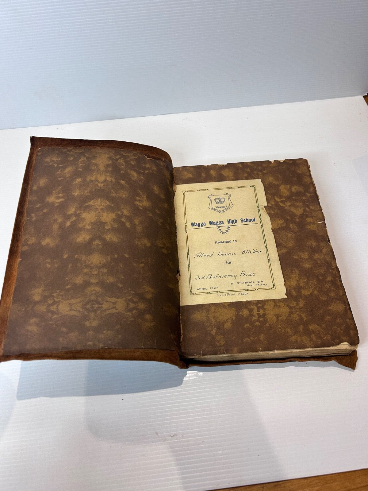 The Way of Poetry John Drinkwater HC c1920s Gift Prize Wagga School