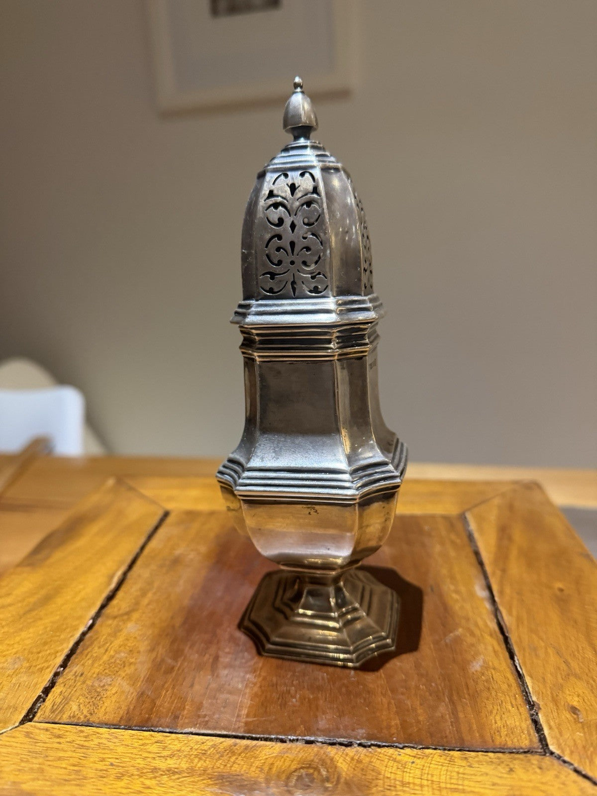 Victorian Style Sterling Silver Sugar Caster London Hallmarked c1935 166g