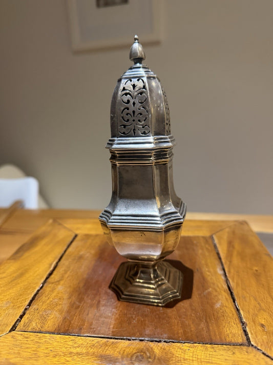 Victorian Style Sterling Silver Sugar Caster London Hallmarked c1935 166g