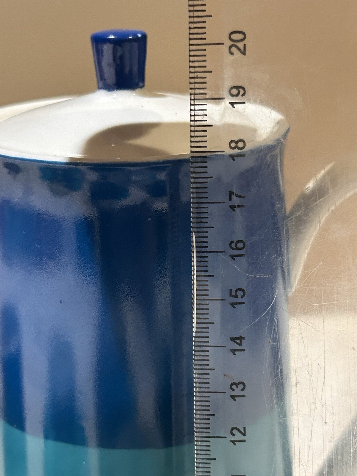 Mid-Century Japanese Coffee Set – Nagoya China – Blue Ombre – 1950s–60s