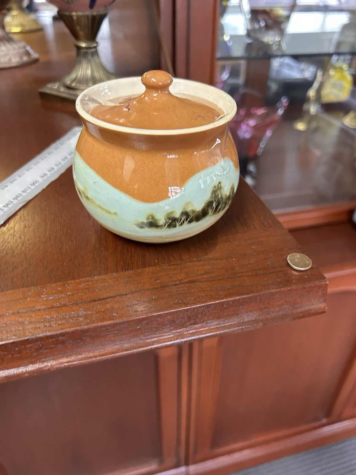 Vintage Martin Boyd Pottery Sugar Bowl Australia c1948–63 | Signed | Mid-Century