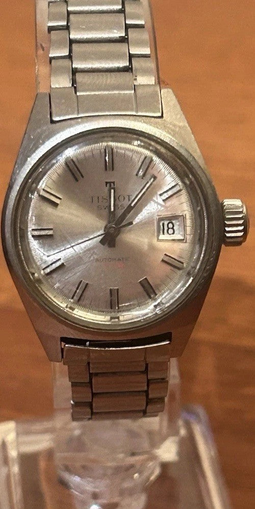Vintage 1970s Tissot T12 Ladies Automatic Mechanical 120m SS Watch 38556