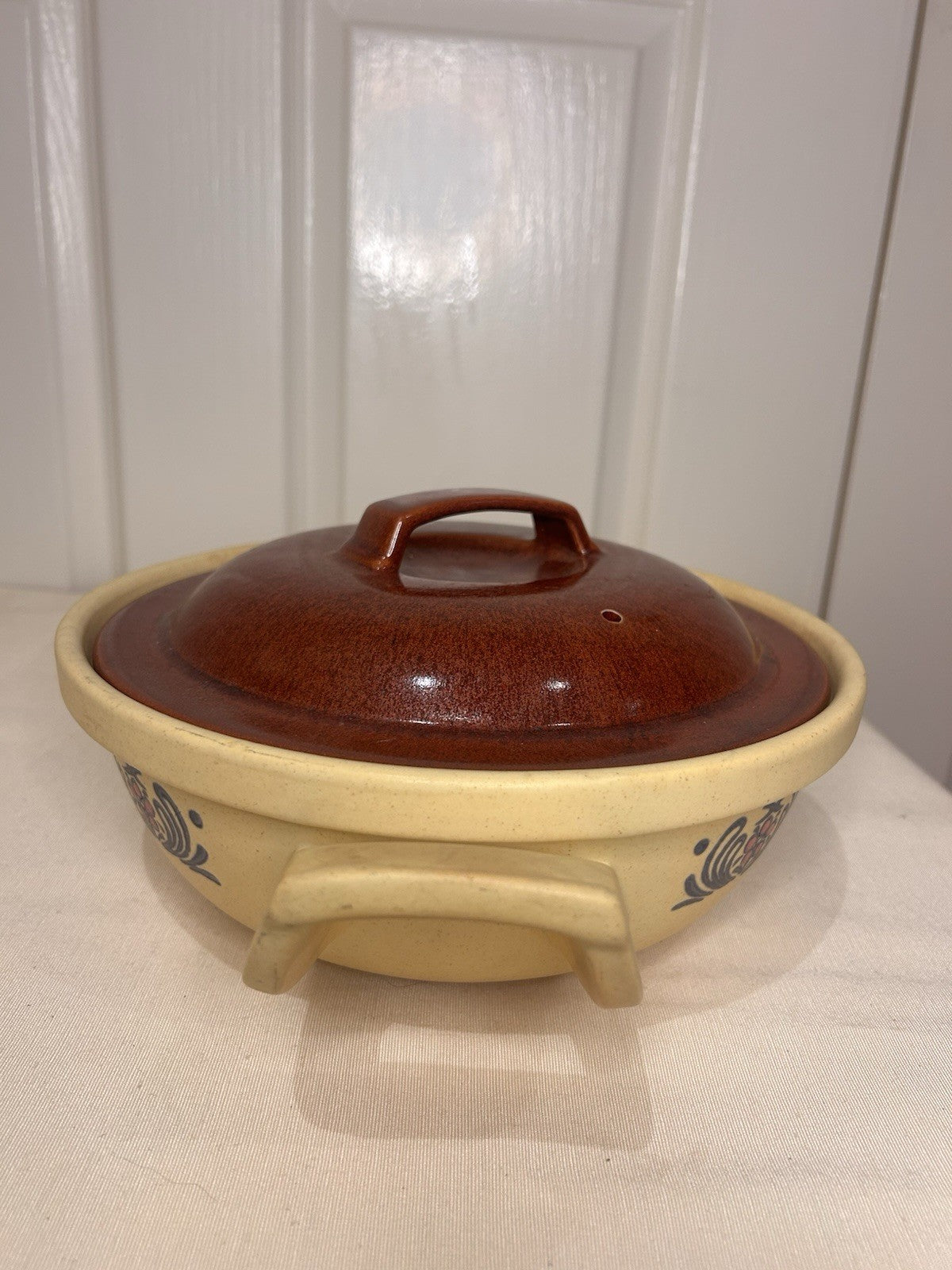 Vintage Weob KYOTO Flamefreeze Casserole Dish – Japan – 1970s Stoneware