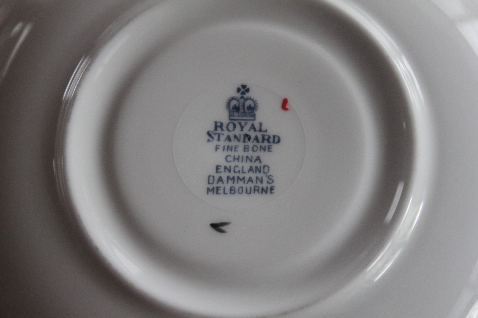 Royal Standard Bone China Academic Crest Trio Et Nova Et Vetera c1950s