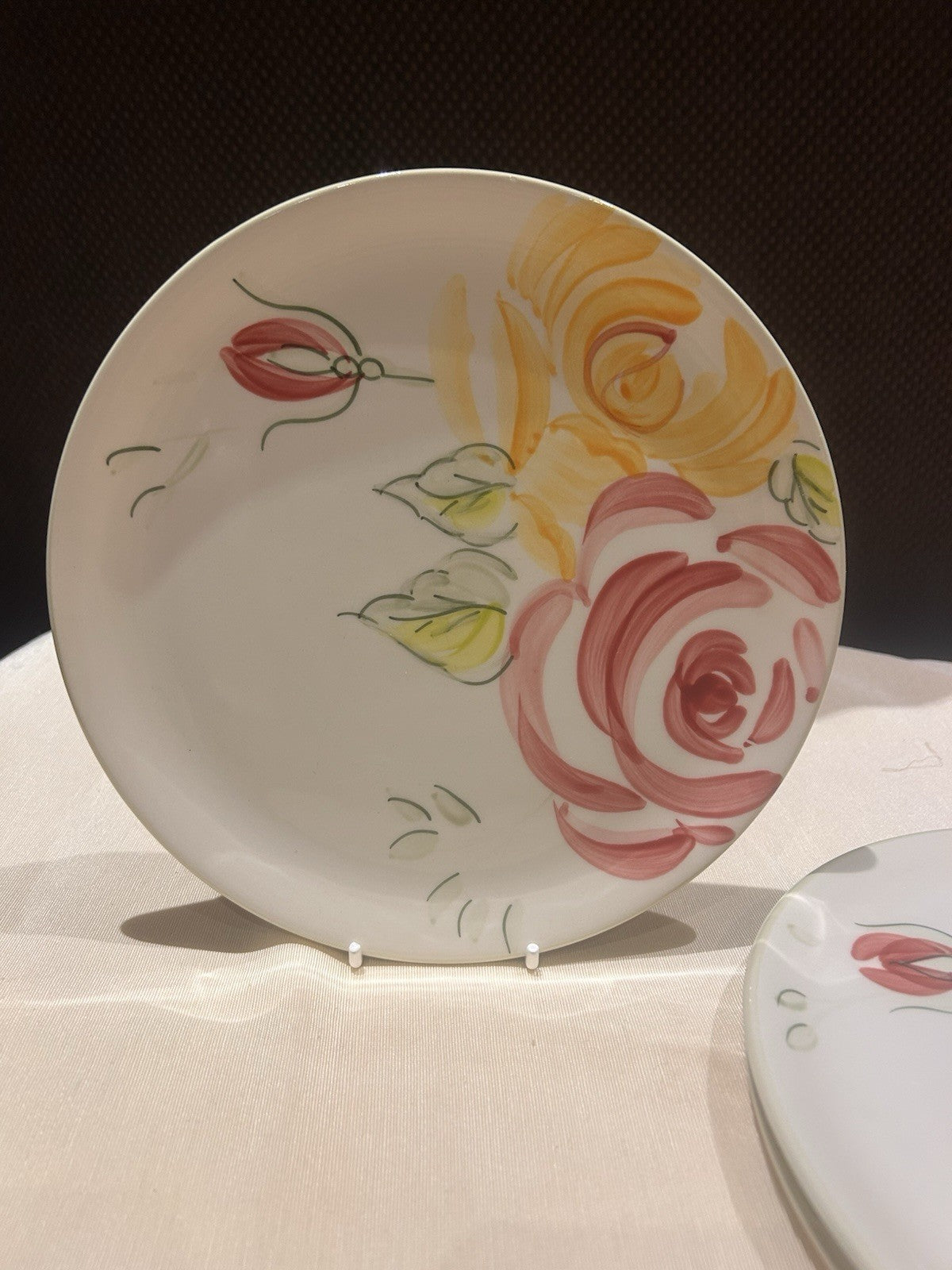 Royal Albert Rose Garden Floral Plates Set of 3 Bone China England 22cm