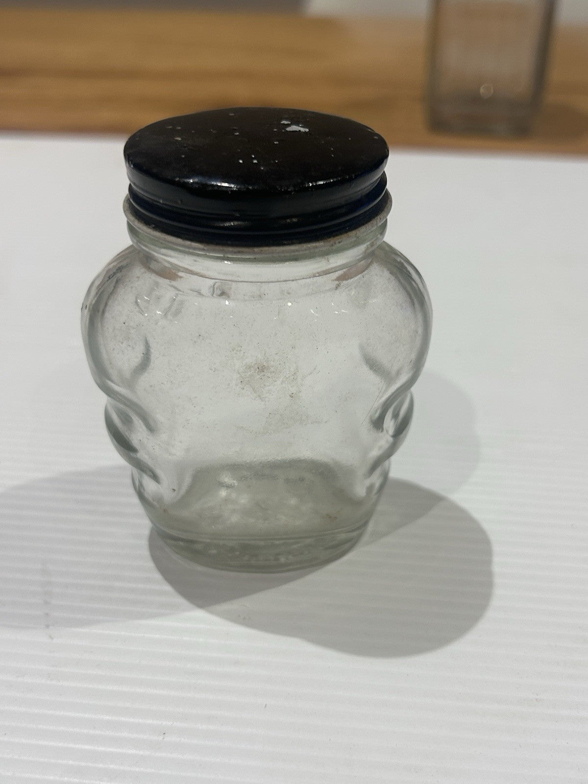 Vintage Brylcreem Glass Jar w/ Lid 1950s UK Men’s Grooming Collectible 6.5cm