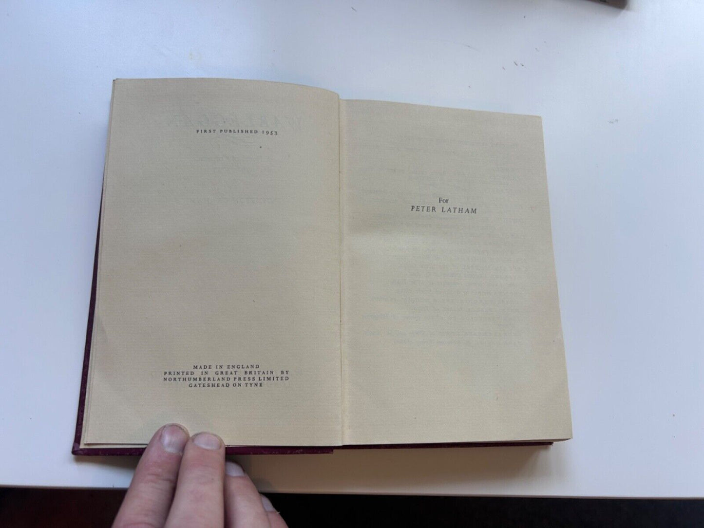 Winston GRAHAM / Warleggan A Novel of Cornwall 1792-1793 1st Edition 1953