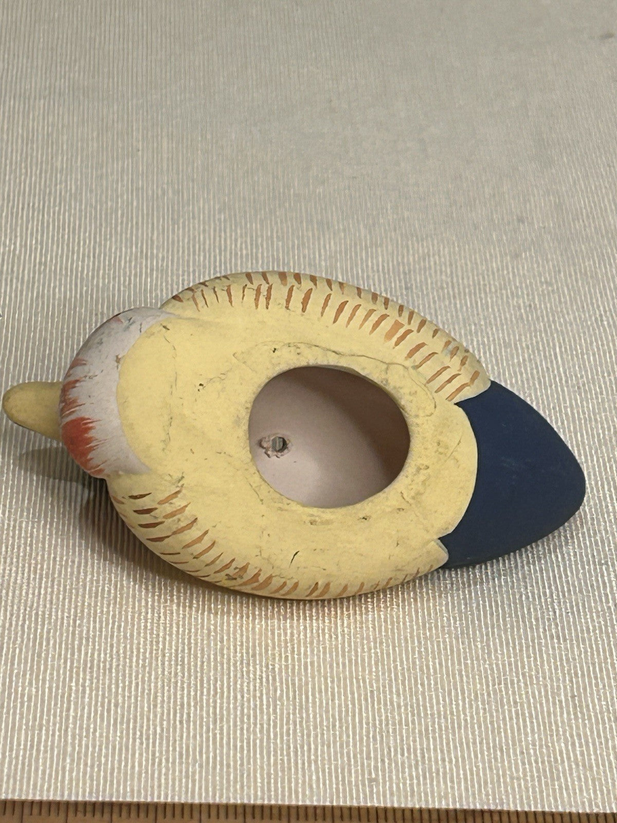 Hand Painted Ceramic Duck Figurines x2 – Mini Folk Art Décor Ducks