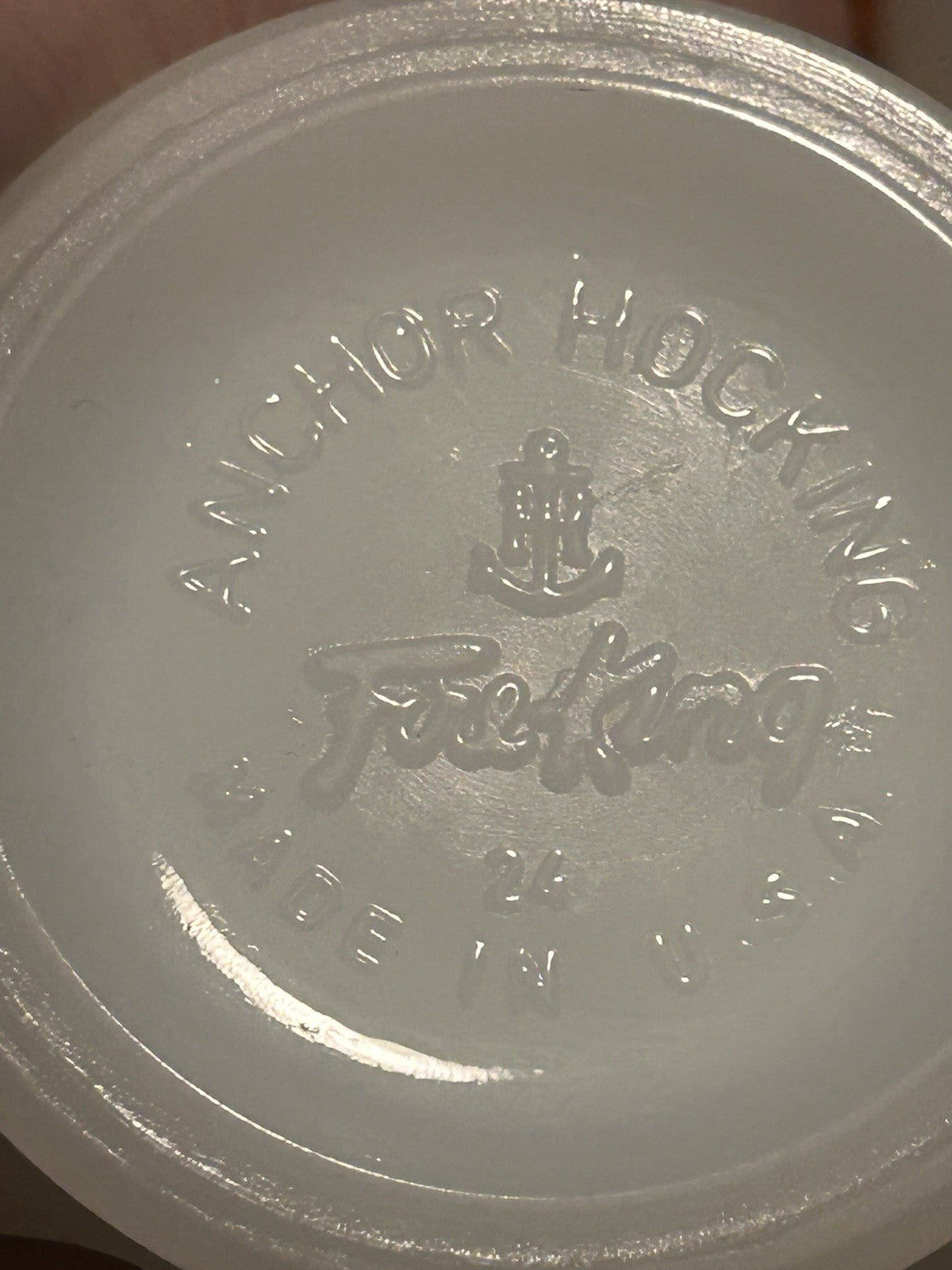 6x Anchor Hocking Fire King Irish Coffee Milk Glass Mugs USA