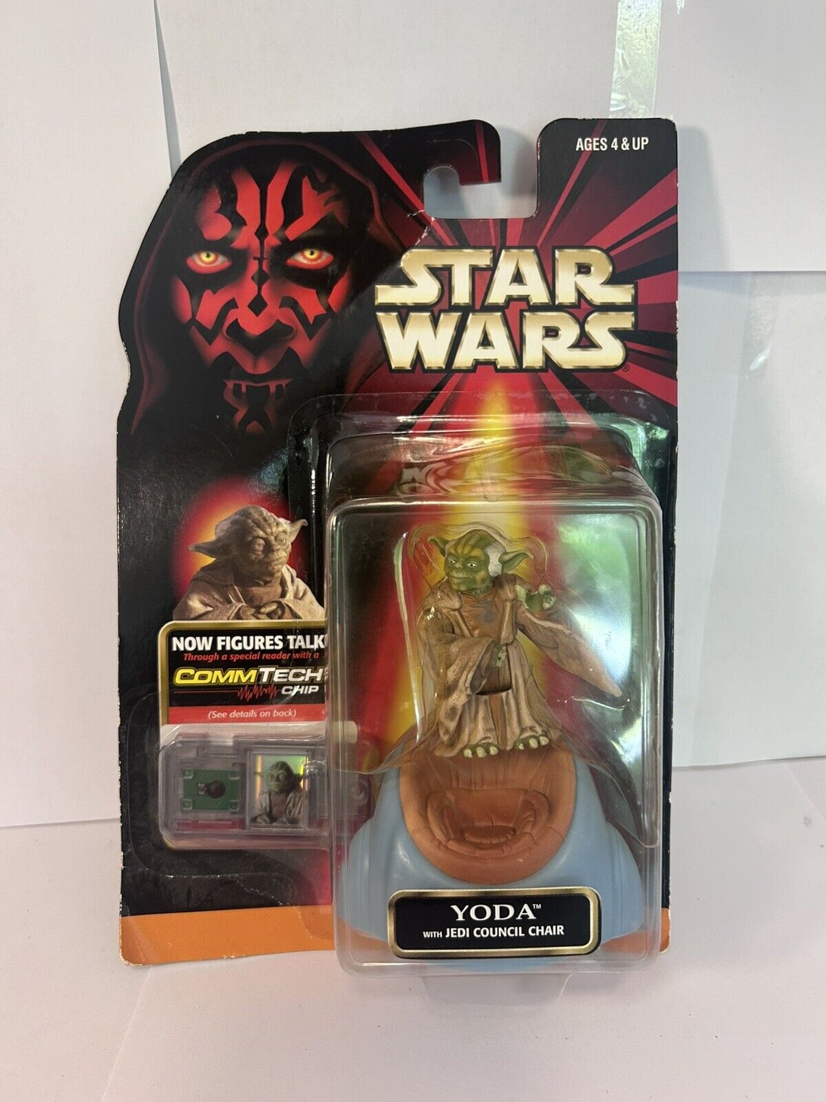 Star Wars Episode 1 The Phantom Menace Yoda 3.75" Action Figure 1998 Hasbro