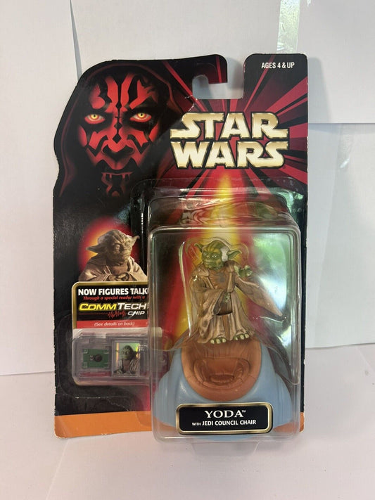 Star Wars Episode 1 The Phantom Menace Yoda 3.75" Action Figure 1998 Hasbro