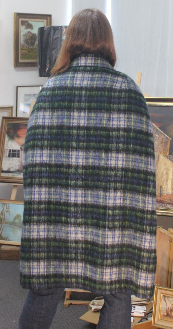 Vintage Scottish Mohair Tartan Cape Coat – Ann Hanlin Rannoch Designs