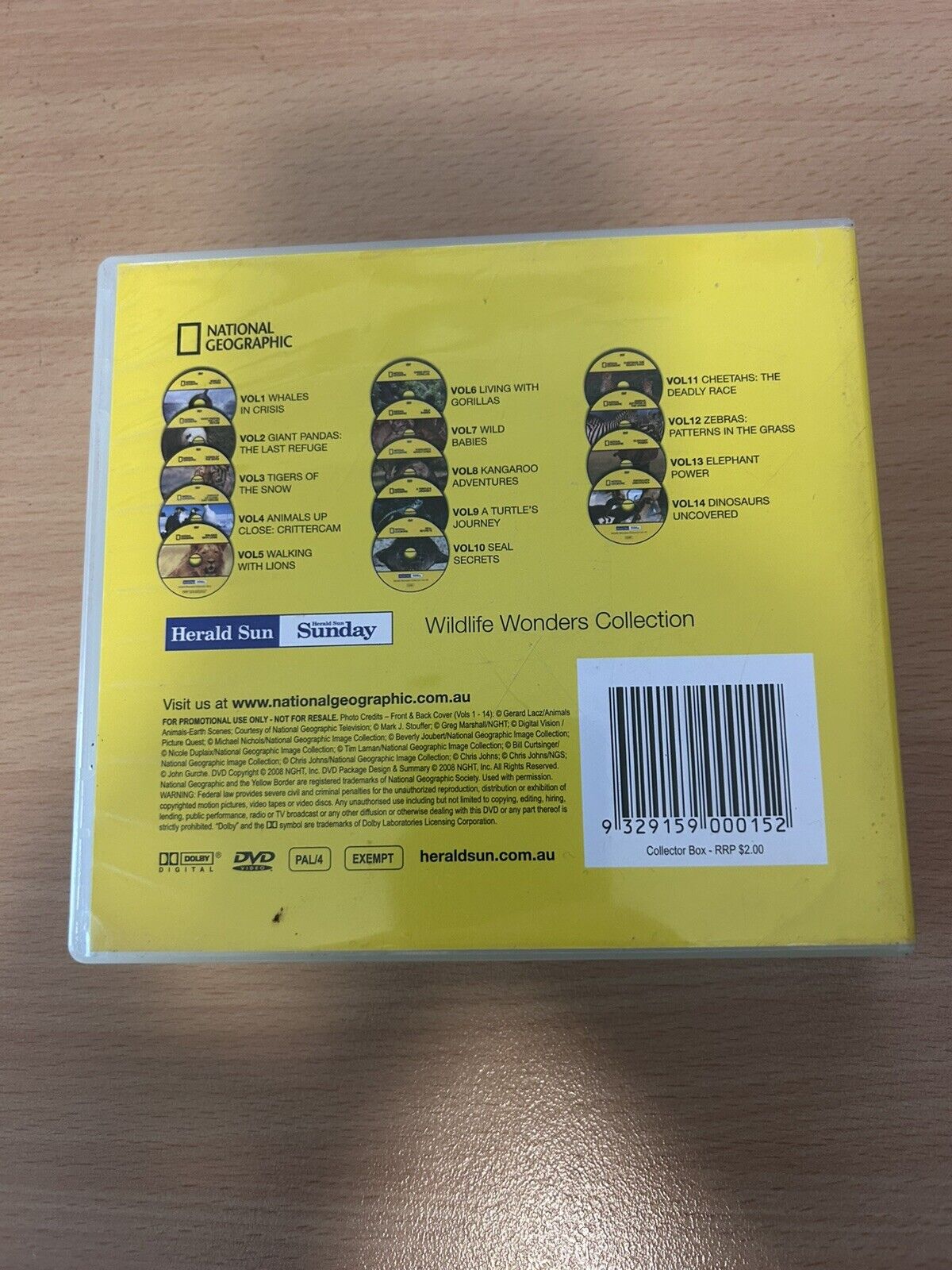Herald Sun National Geographic 'Wildlife Wonders Collection' Volumes 1-14 R4