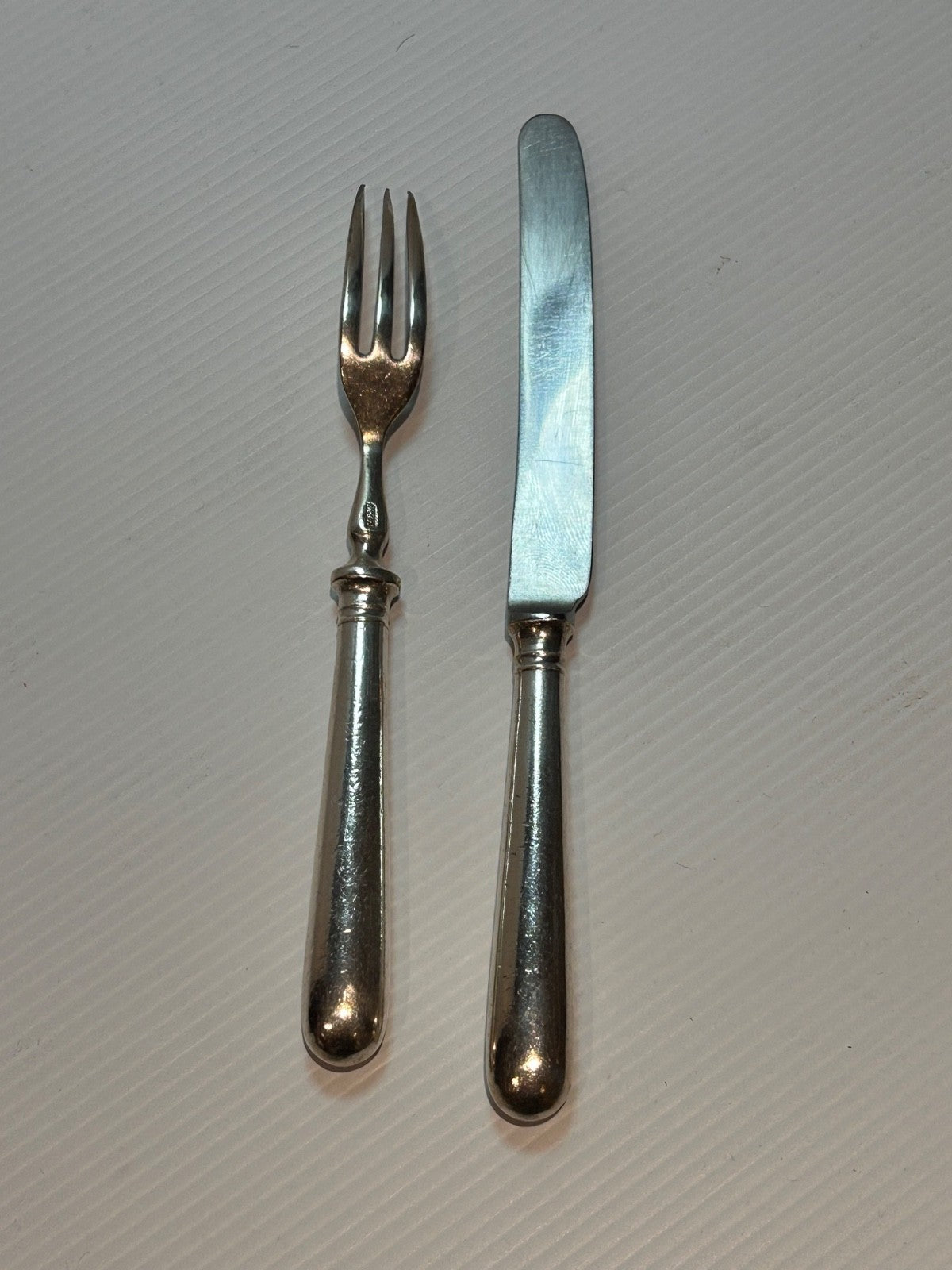 Adelaide Steamship Co Knife & Fork Set Mappin & Webb RARE Rounded Handle