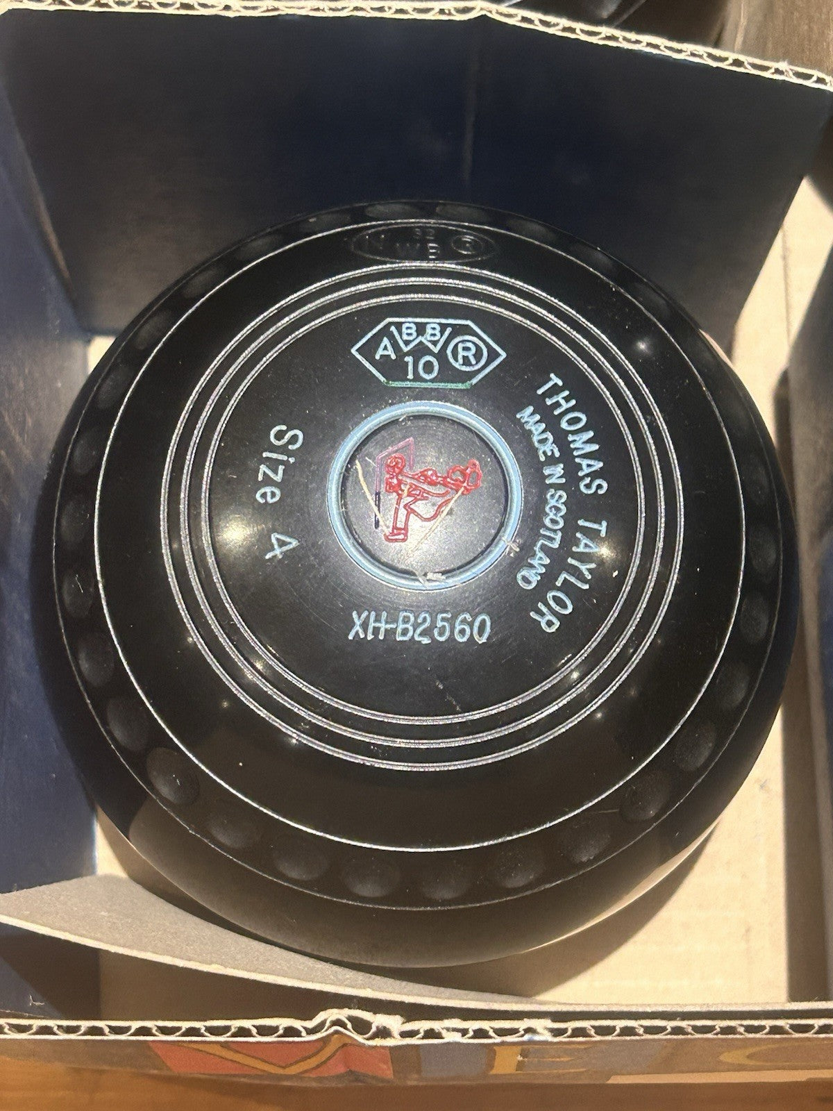 Taylor Vector Size 4 X-Heavy Lawn Bowls Approved 2032 Dual Stamp Boxed