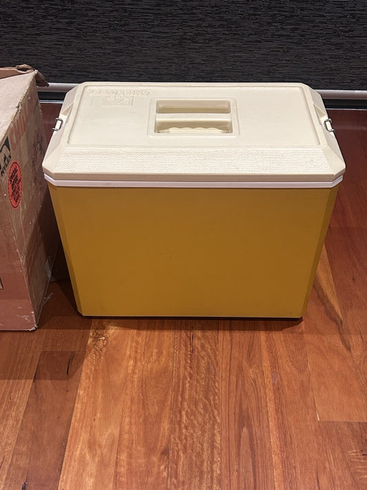 Vintage Nylex Chilla 26 Litre Cooler with Original Box – Yellow Esky With Box