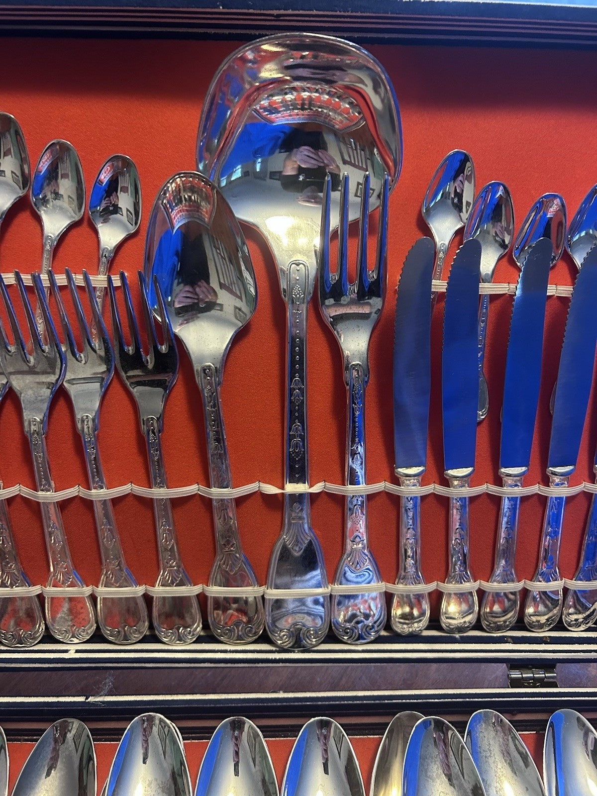 Vintage Italian Silverplate 800 Style Cutlery Set – Complete in Box (Super Knox)