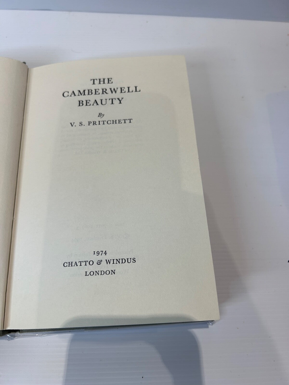 The Camberwell Beauty V.S. Pritchett 1974 HC DJ 1st UK Ed Chatto & Windus 203pp