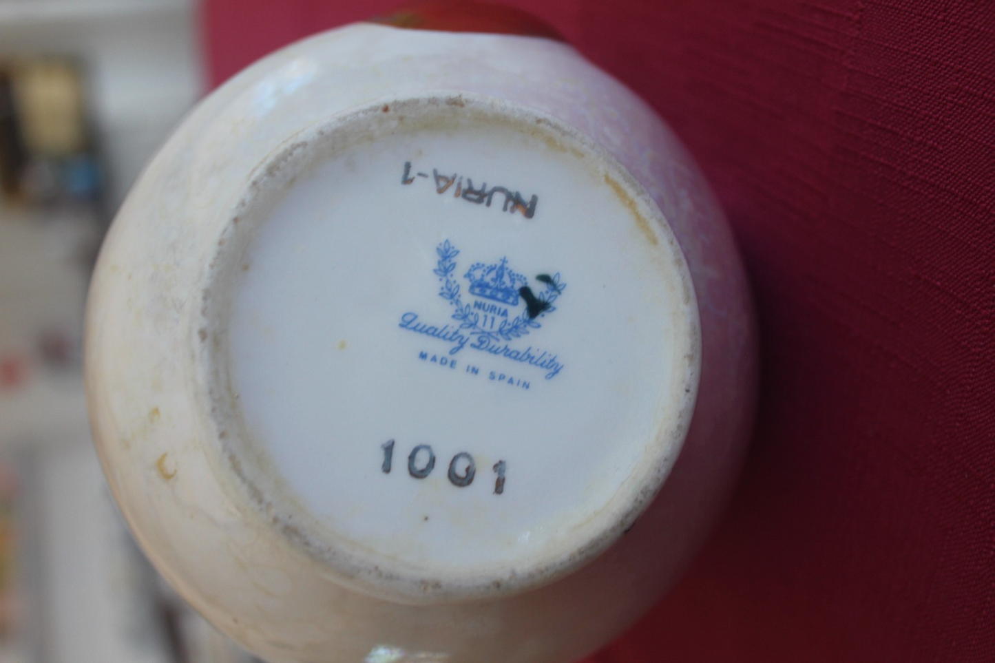 Vintage Nuria Spanish Lustreware Coffee Set – 21pc – Romantic Scenes – c.1950s