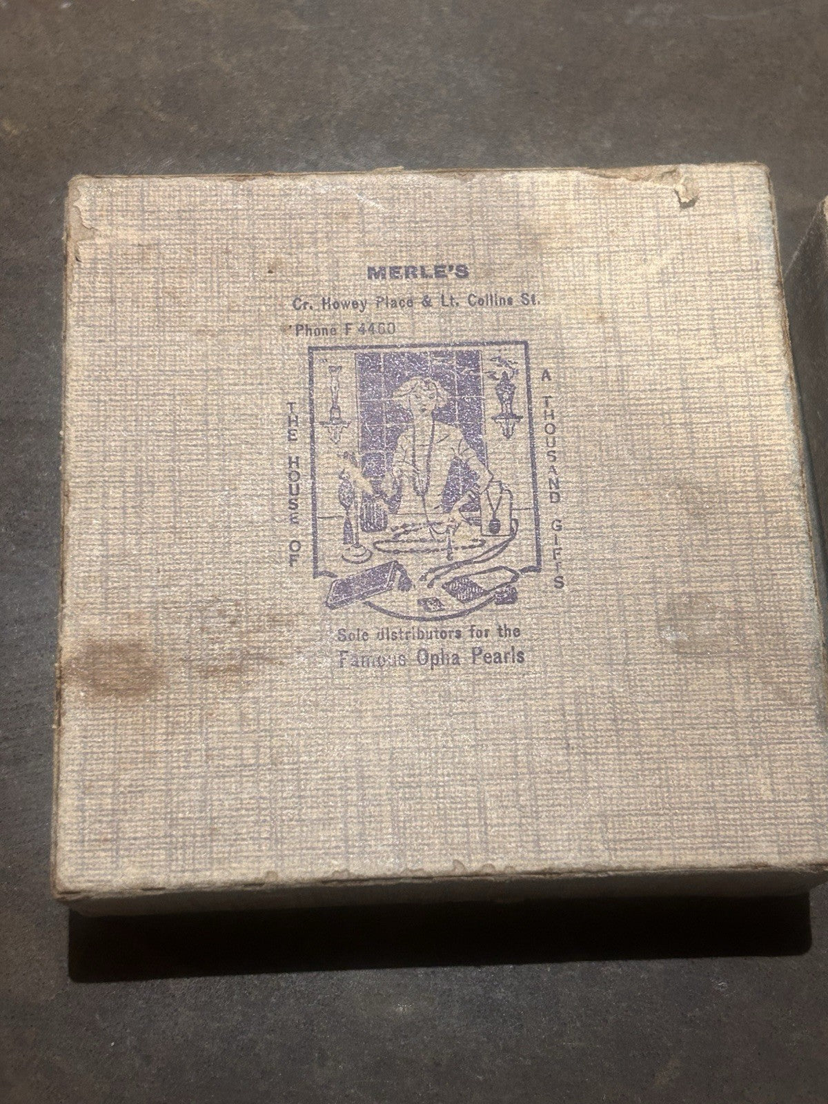 Vintage Amber Glass Necklace Set x3 w Merle’s Melbourne Jewellery Box c1950