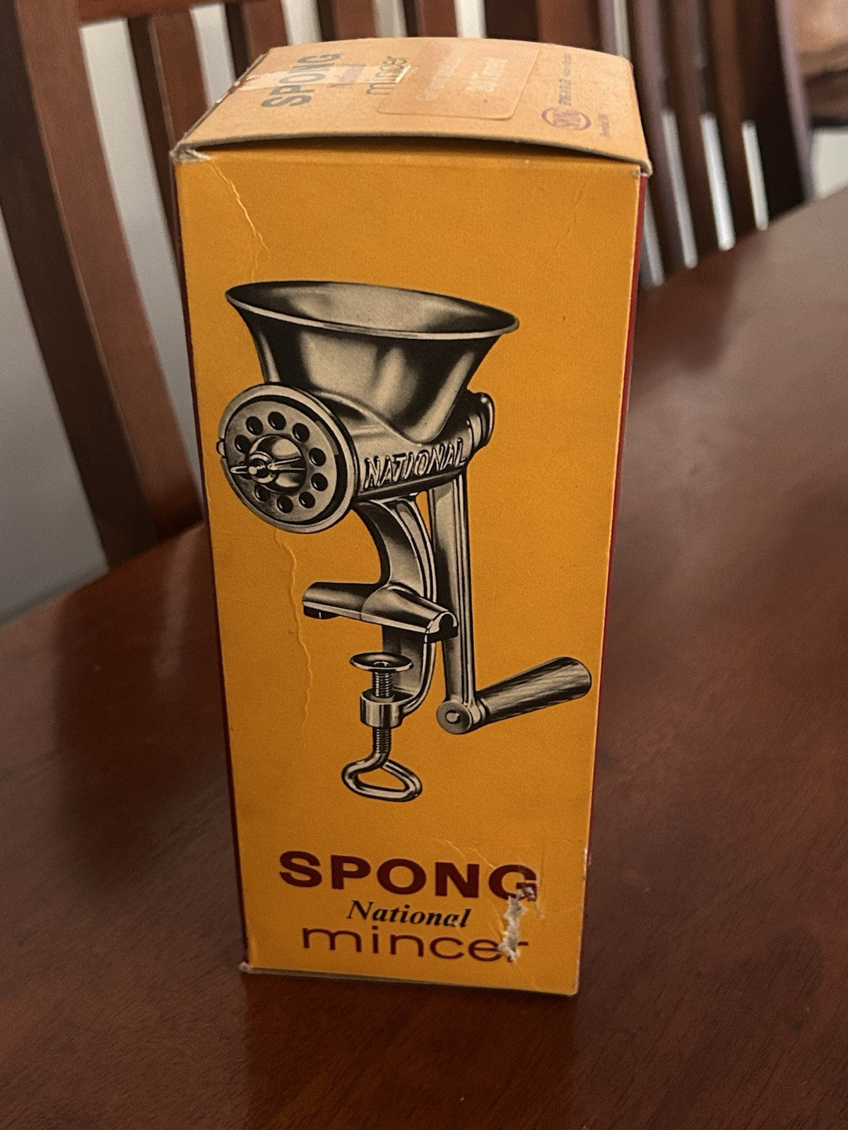 Spong National No.20 Mincer Made in England Boxed Vintage Kitchen Tool