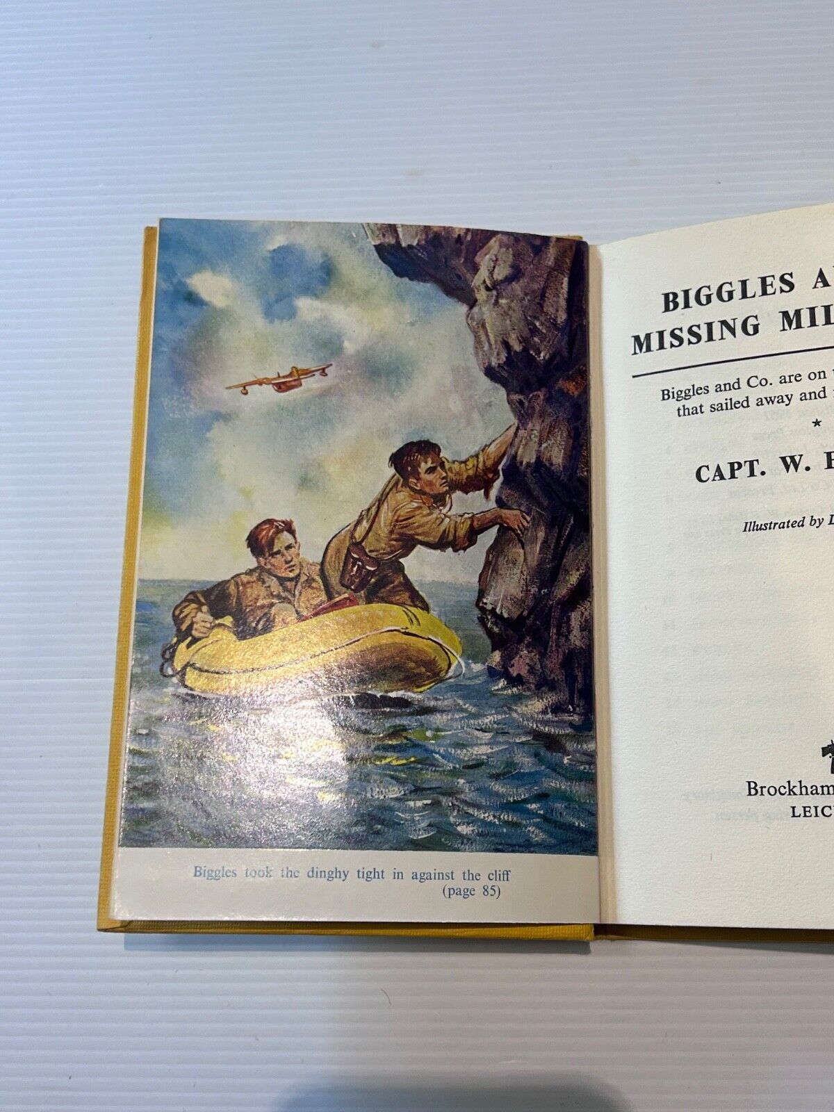 BIGGLES AND THE MISSING MILLIONAIRE  FIRST EDITION  HARD COVER BY CAPT WE JOHNS