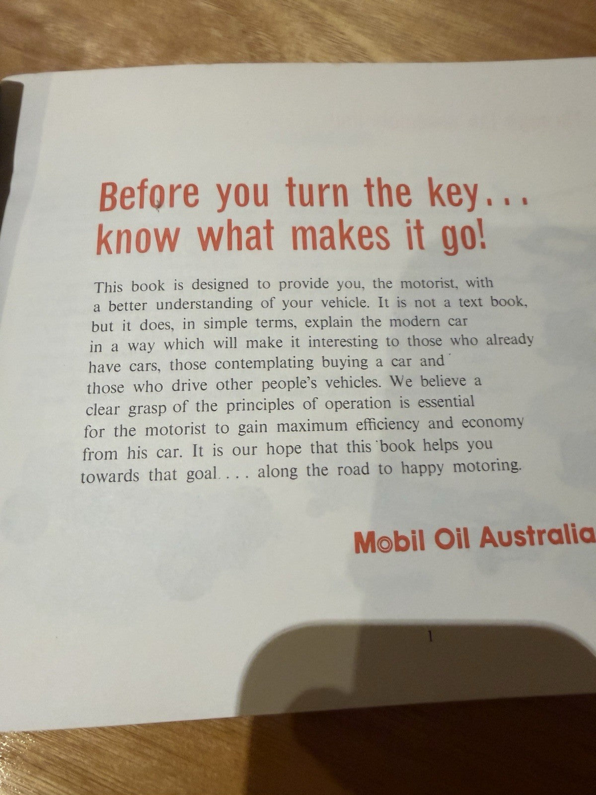Mobil Oil Australia Inside Information Vintage Motoring Booklet Road Safety