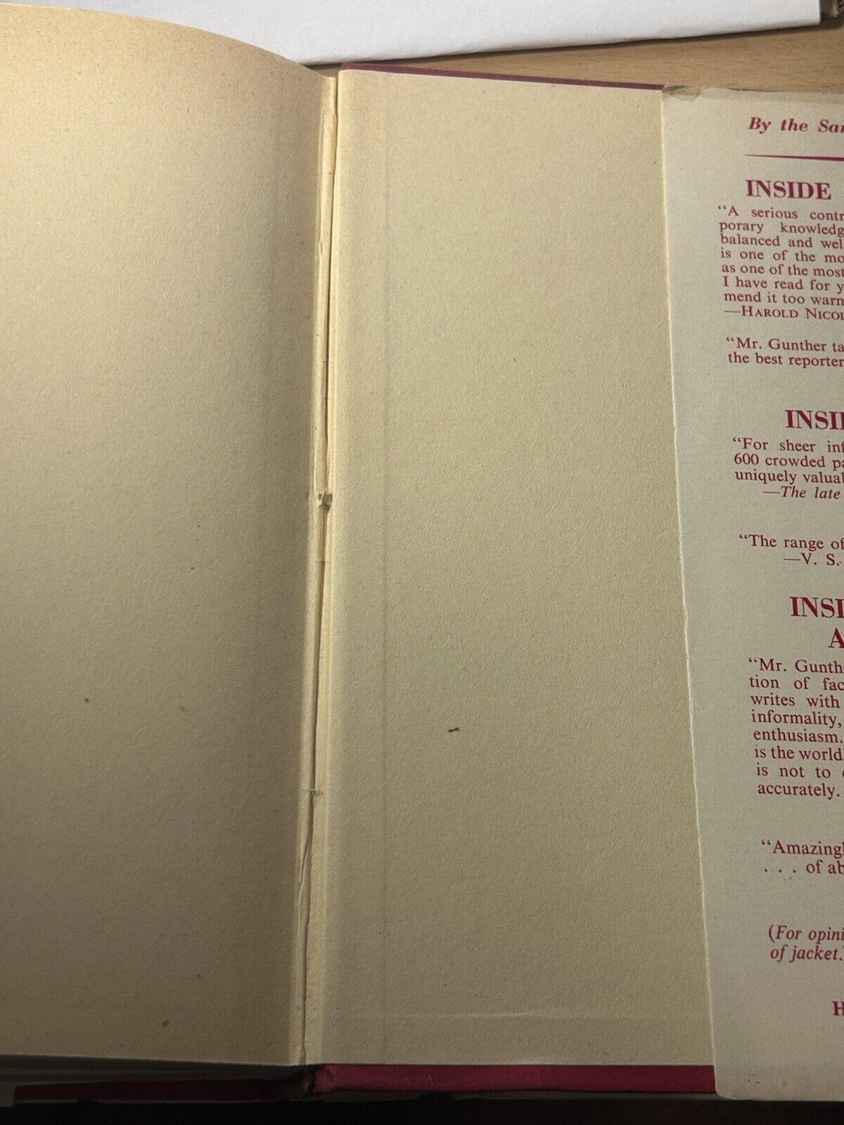 Behind Europe's Curtain by John Gunther Hardcover 1949 Vintage 1st Edition