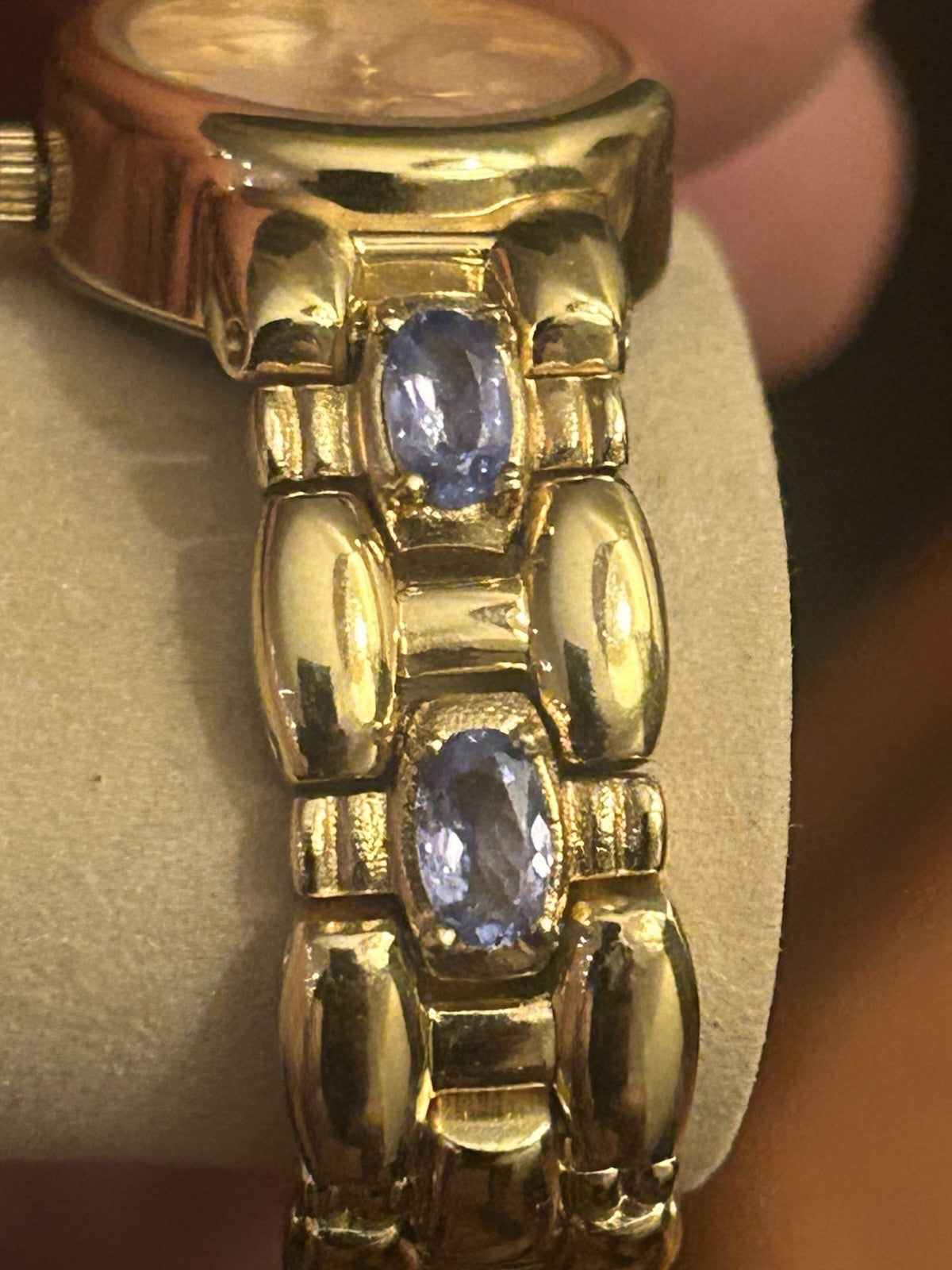 Jules Jurgensen Ladies Quartz Watch Miyota 2035 Tanzanite Boxed VTG