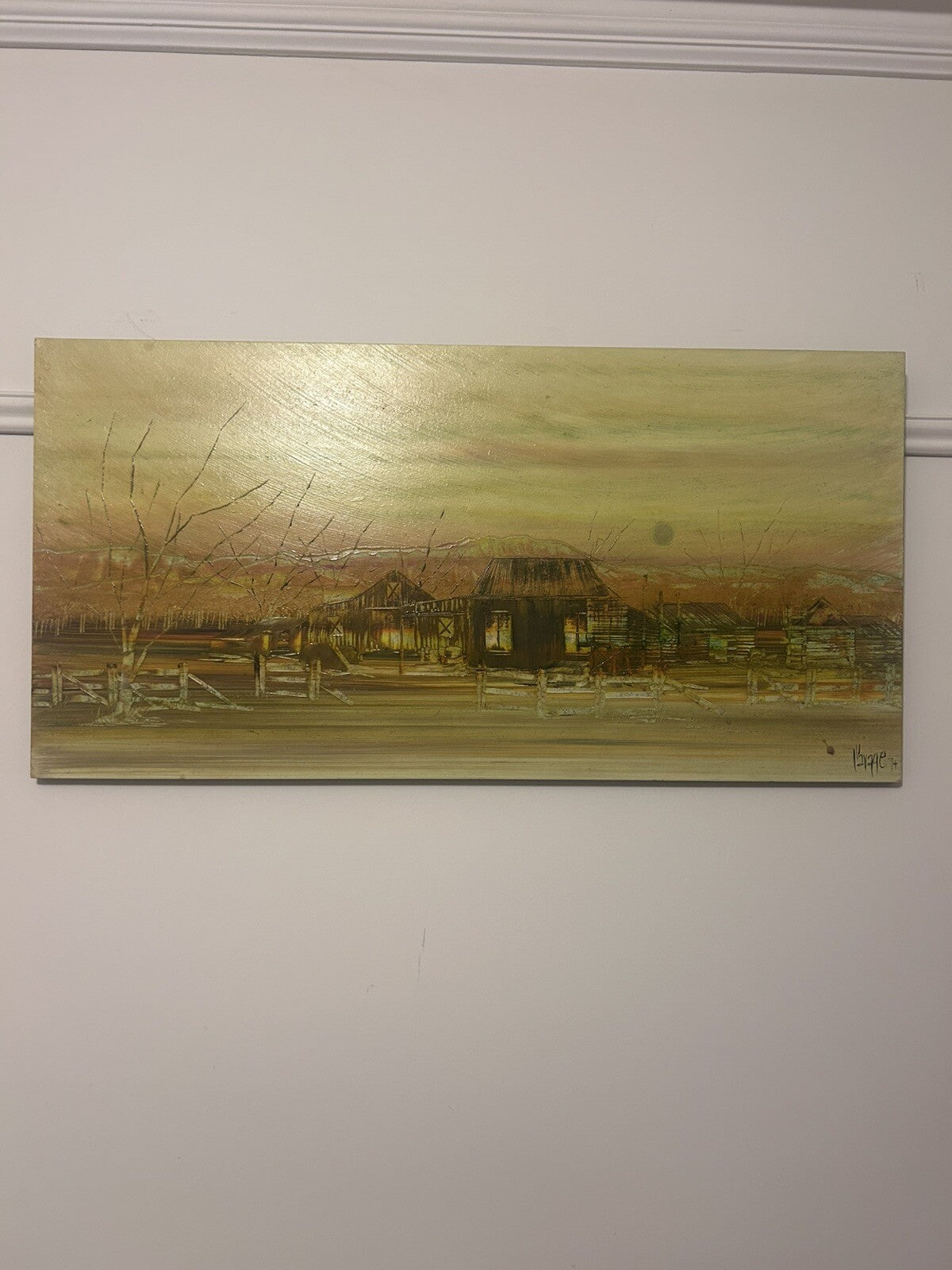 Neil Savage Australian Artist Original Painting 1974 Vintage