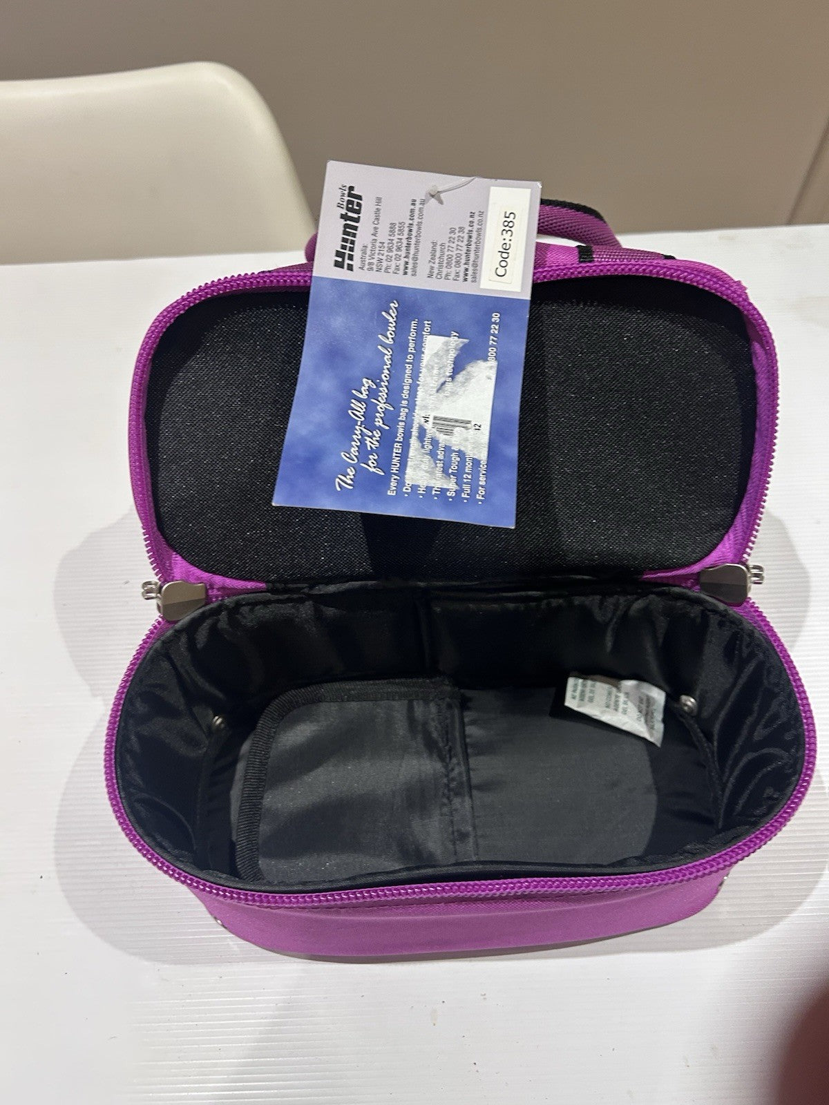 Hunter Bowls Carry-All Bag Pink Code 385 Lawn Bowls Tote BNWT Australia NZ