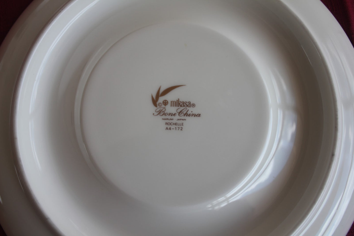 Vintage Mikasa Rochelle Bone China Soup / Bouillon Cup & Saucer Set