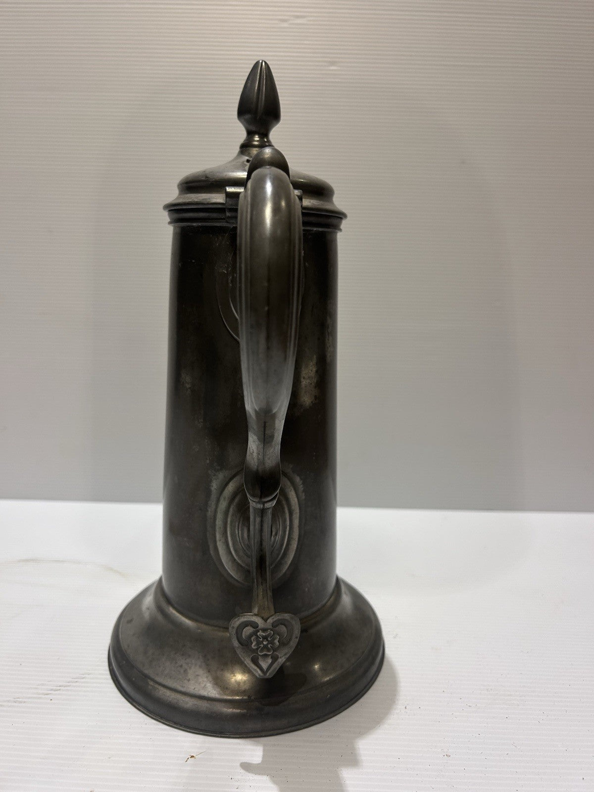 James Dixon Pewter Coffee Pot Antique Victorian Sheffield 924 Ornate Jug