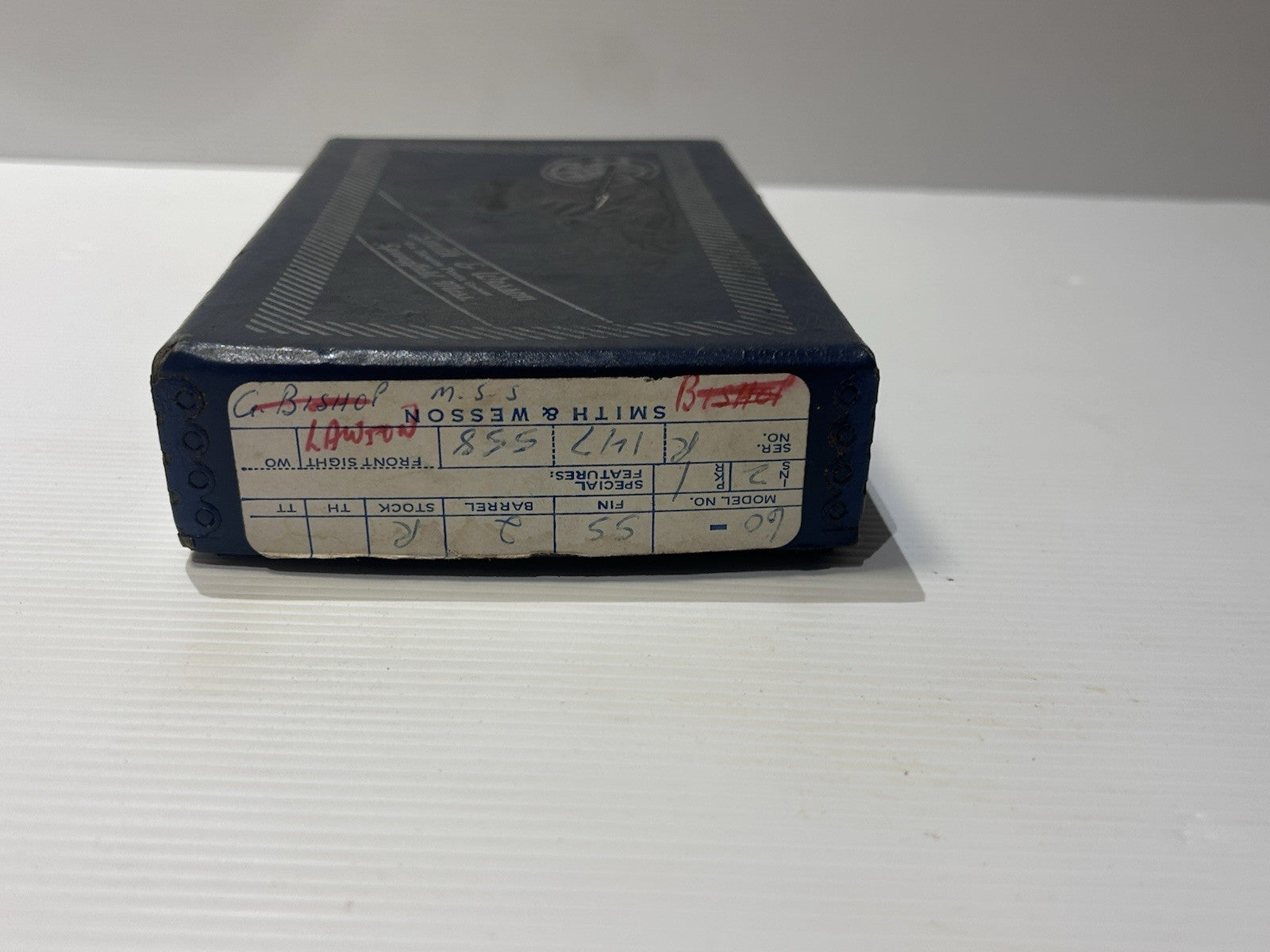 Smith & Wesson Model 60 Box .38 Special Blue Factory Original 1970s